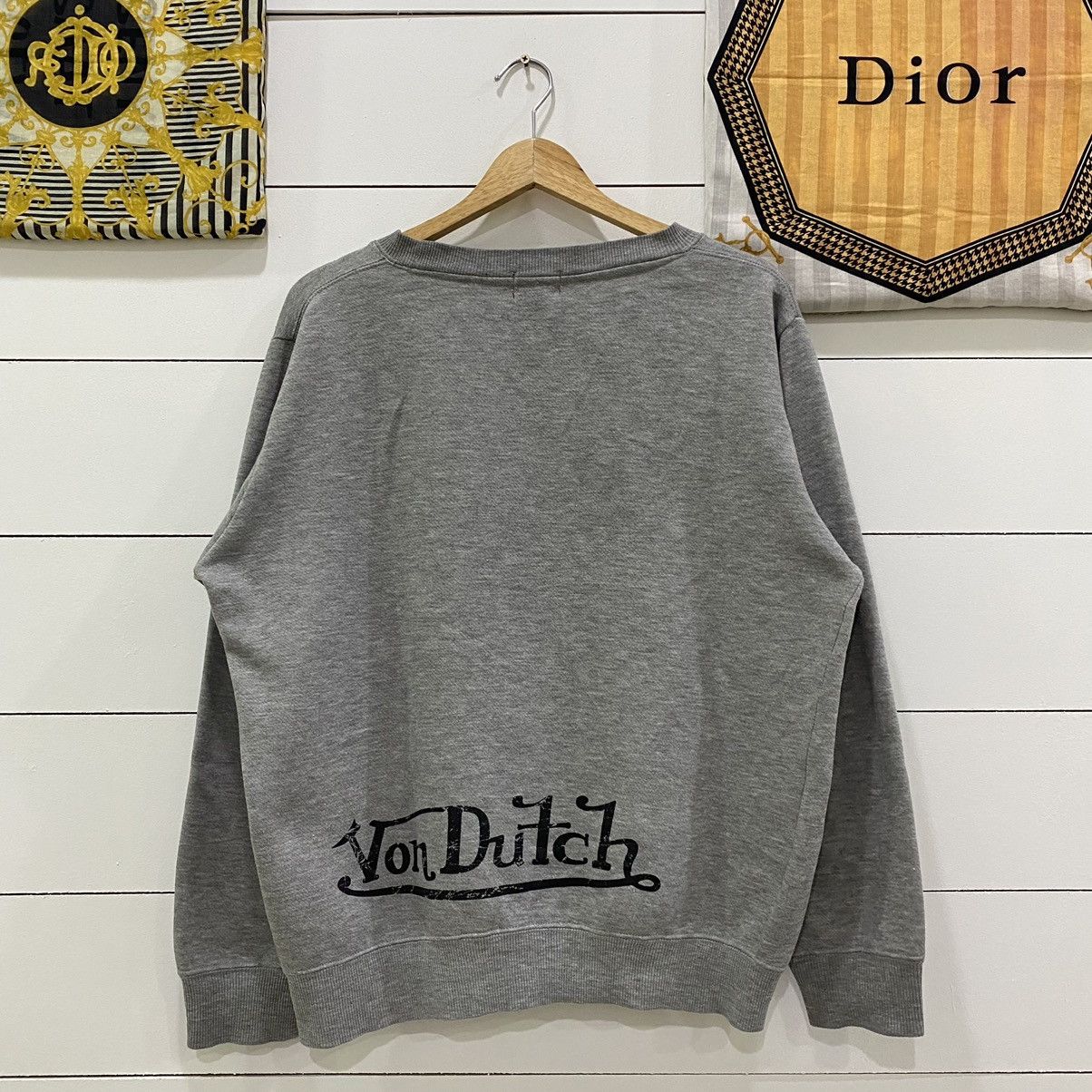 Japanese Brand × Vintage × Von Dutch Vintage Von Dutch Spell Out Big Logo Sweatshirt Size US M / EU 48-50 / 2 - 6 Thumbnail