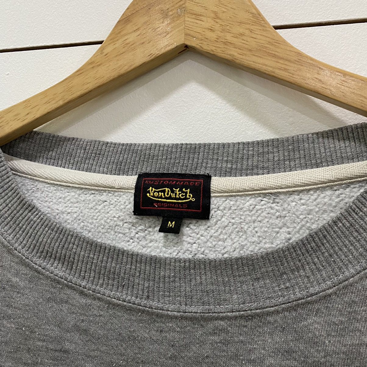 Japanese Brand × Vintage × Von Dutch Vintage Von Dutch Spell Out Big Logo Sweatshirt Size US M / EU 48-50 / 2 - 5 Thumbnail