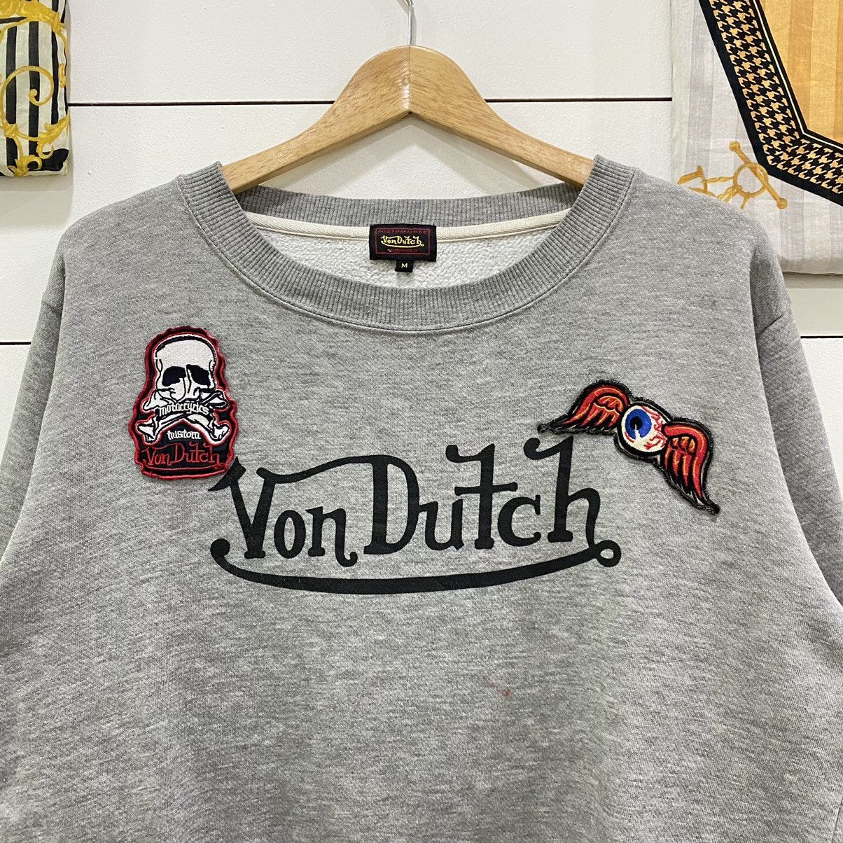 Japanese Brand × Vintage × Von Dutch Vintage Von Dutch Spell Out Big Logo Sweatshirt Size US M / EU 48-50 / 2 - 3 Thumbnail
