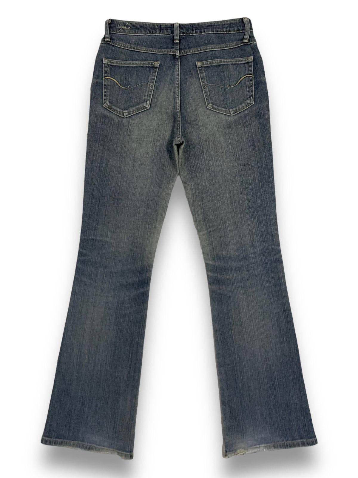 Edwin Y2K Edwin Something x Sophia Blue Washed Flare Jeans Size US 29 - 2 Thumbnail