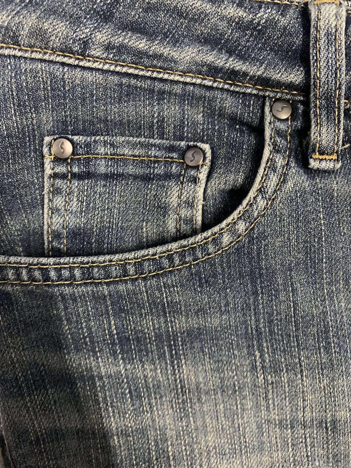 Edwin Y2K Edwin Something x Sophia Blue Washed Flare Jeans Size US 29 - 6 Thumbnail