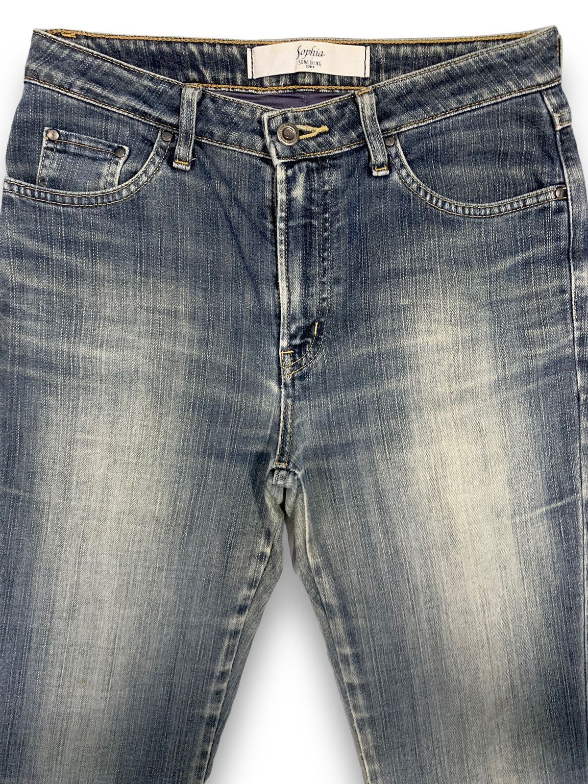 Edwin Y2K Edwin Something x Sophia Blue Washed Flare Jeans Size US 29 - 3 Thumbnail
