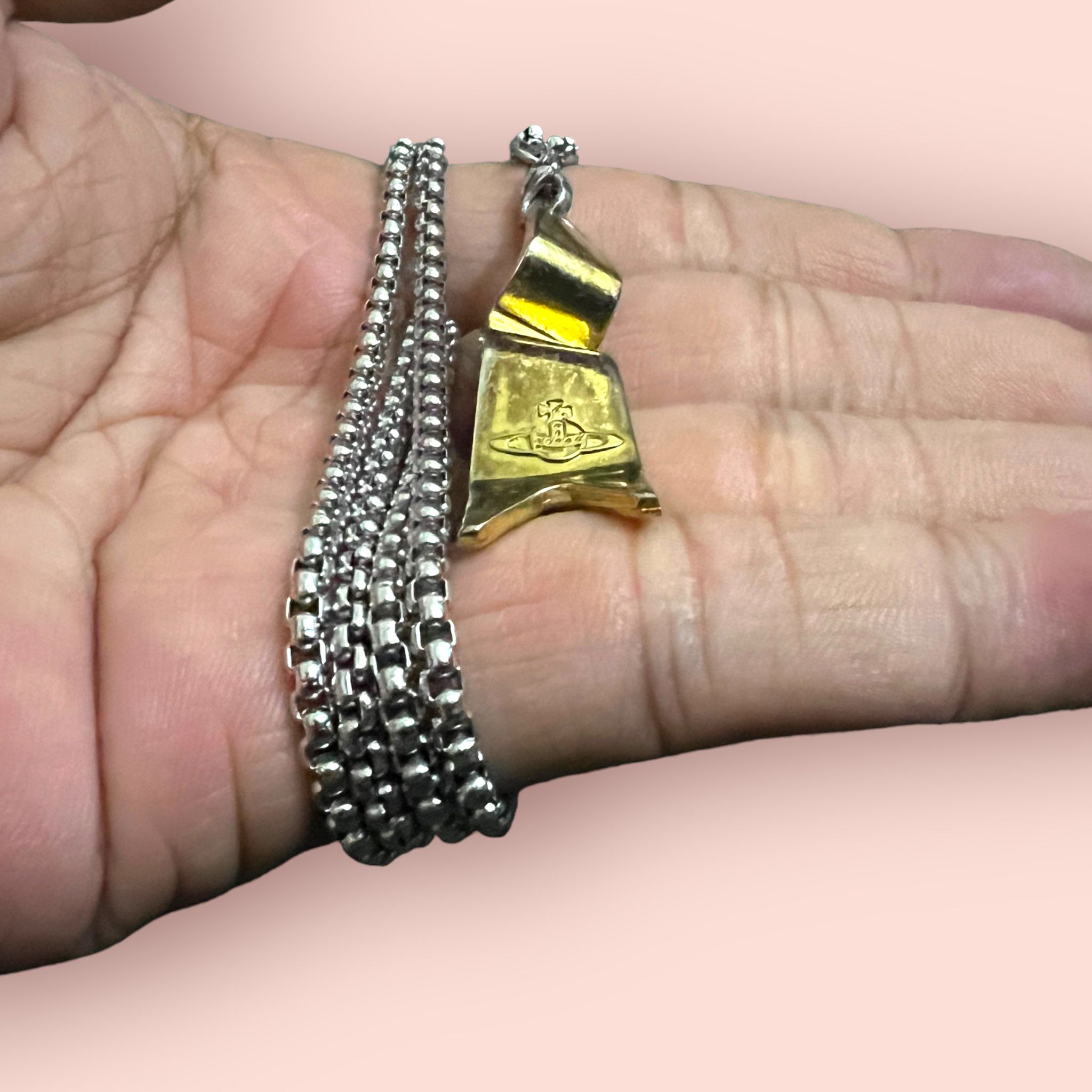 Designer REPURPOSED VIVIENNE WESTWOOD VINTAGE PENDANT NECKLACE Size ONE SIZE - 6 Thumbnail