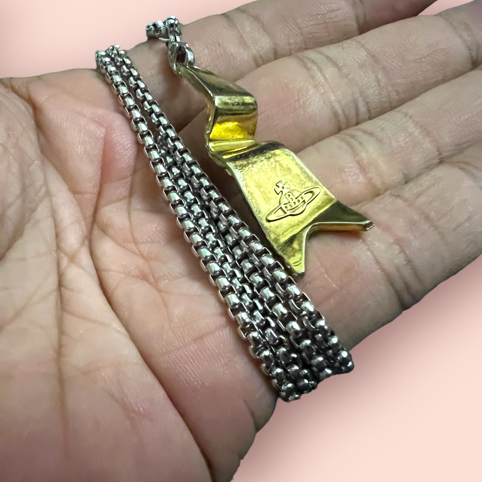 Designer REPURPOSED VIVIENNE WESTWOOD VINTAGE PENDANT NECKLACE Size ONE SIZE - 5 Thumbnail