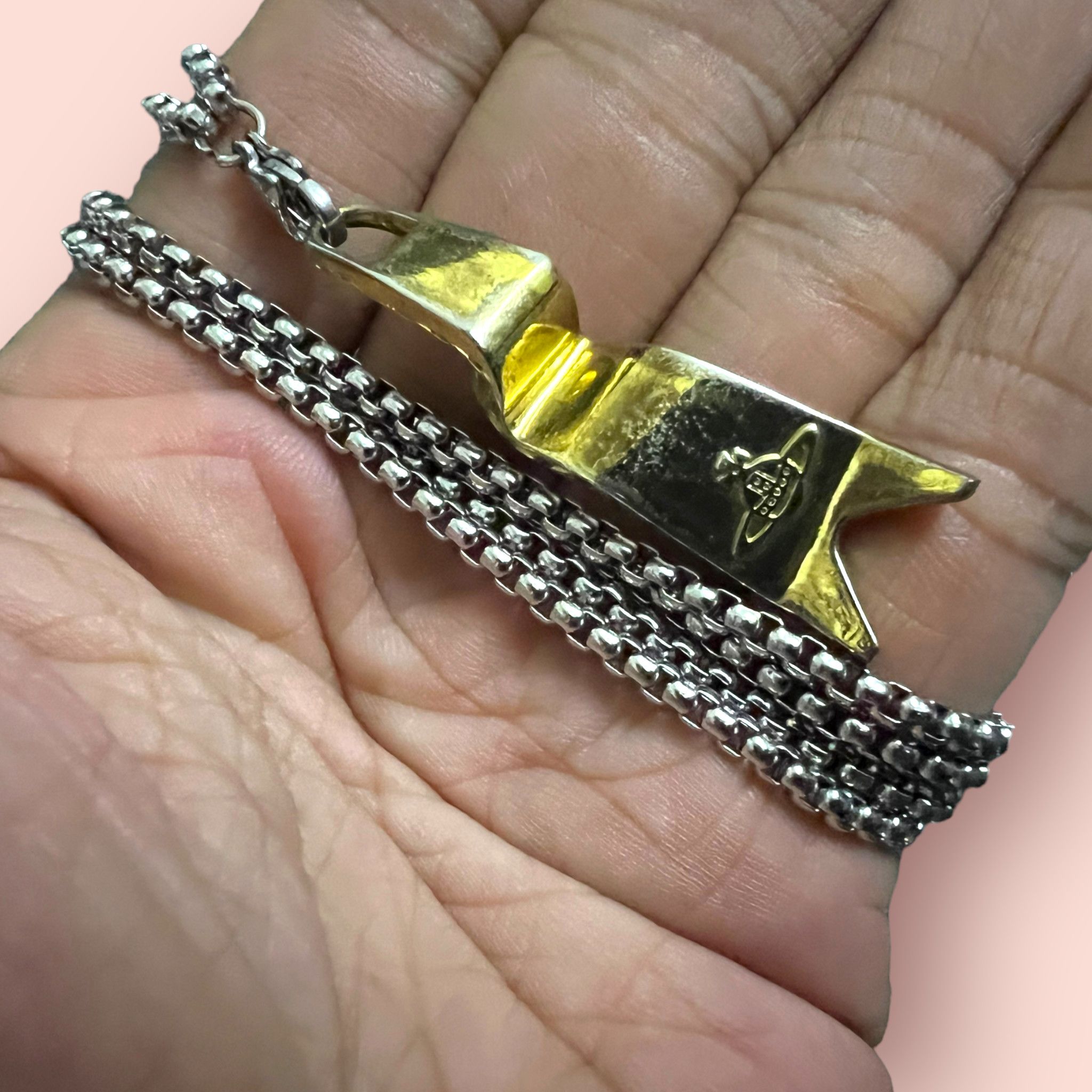 Designer REPURPOSED VIVIENNE WESTWOOD VINTAGE PENDANT NECKLACE Size ONE SIZE - 4 Thumbnail