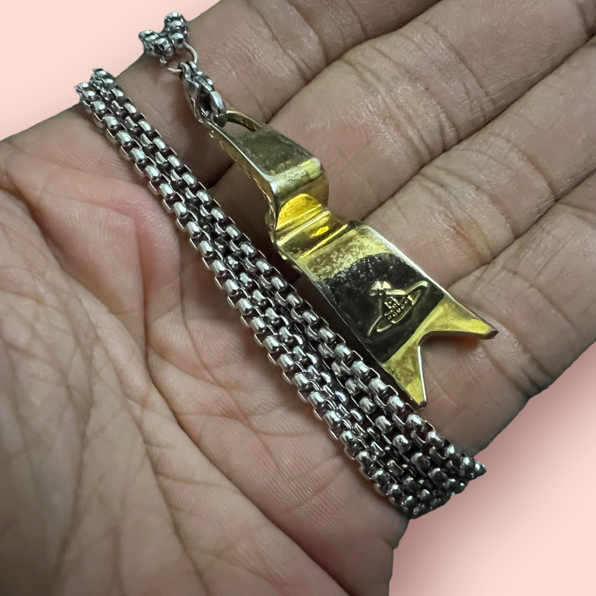 Designer REPURPOSED VIVIENNE WESTWOOD VINTAGE PENDANT NECKLACE Size ONE SIZE - 2 Thumbnail