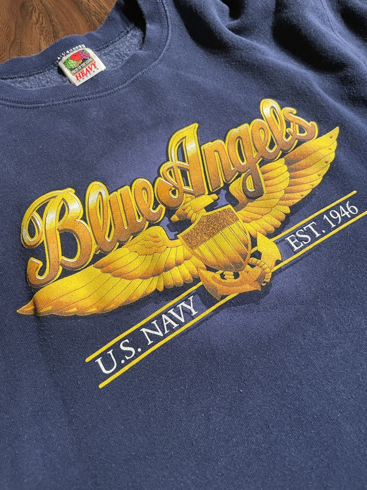 Vintage Vintage Blue Angels Long Sleeve Size US M / EU 48-50 / 2 - 3 Thumbnail
