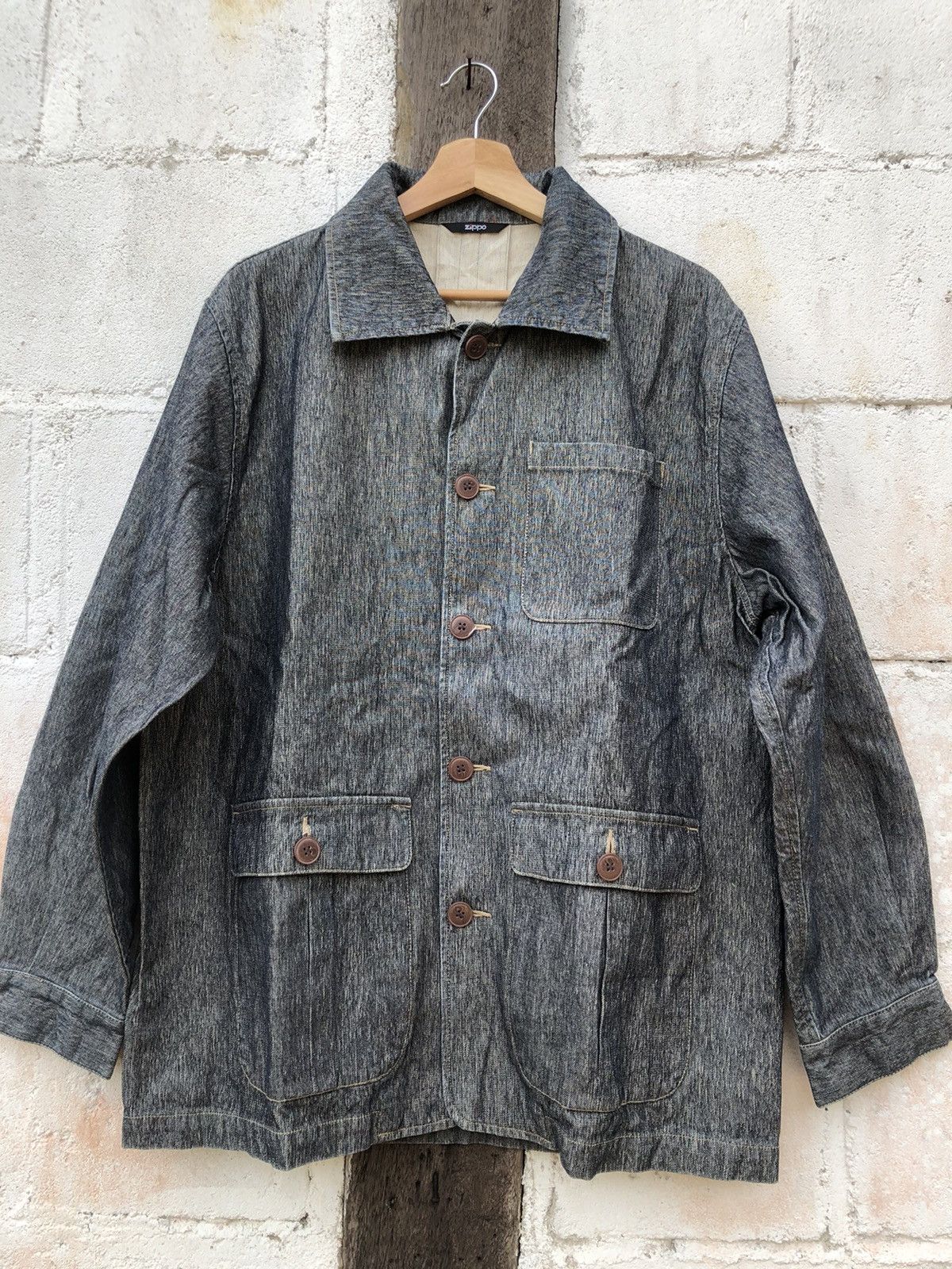Zippo Vintage Zippo Jacket Lined Denim Coat Size US L / EU 52-54 / 3 - 3 Thumbnail