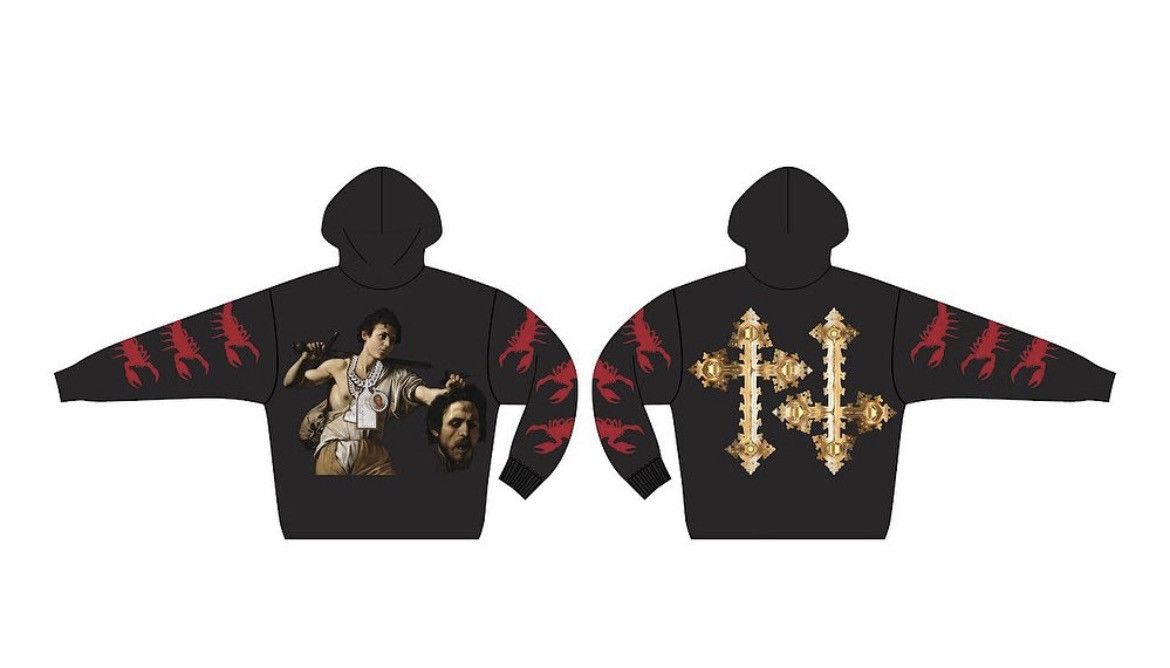 Westside Gunn Pray For Paris Virgil Abloh Black Hoodie Sz M