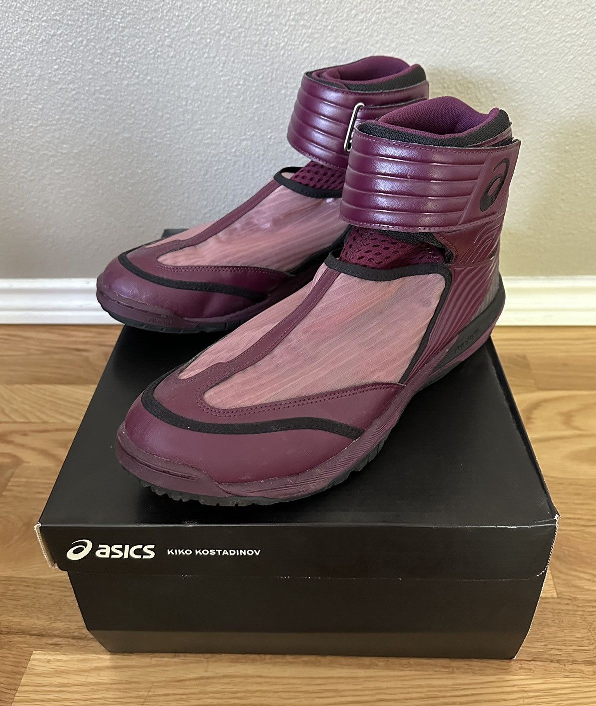 Pre-owned Kiko X Asics Gel-nepxa Shoes In Maroon