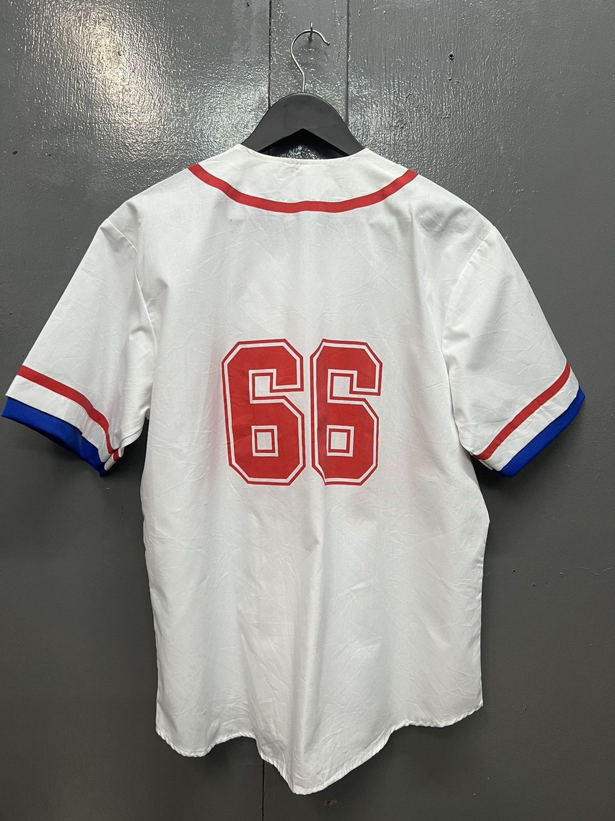 Japanese Brand VINTAGE 🔥MITSUBISHI MOTORS 66 BASEBALL JERSEY Size US L / EU 52-54 / 3 - 4 Thumbnail