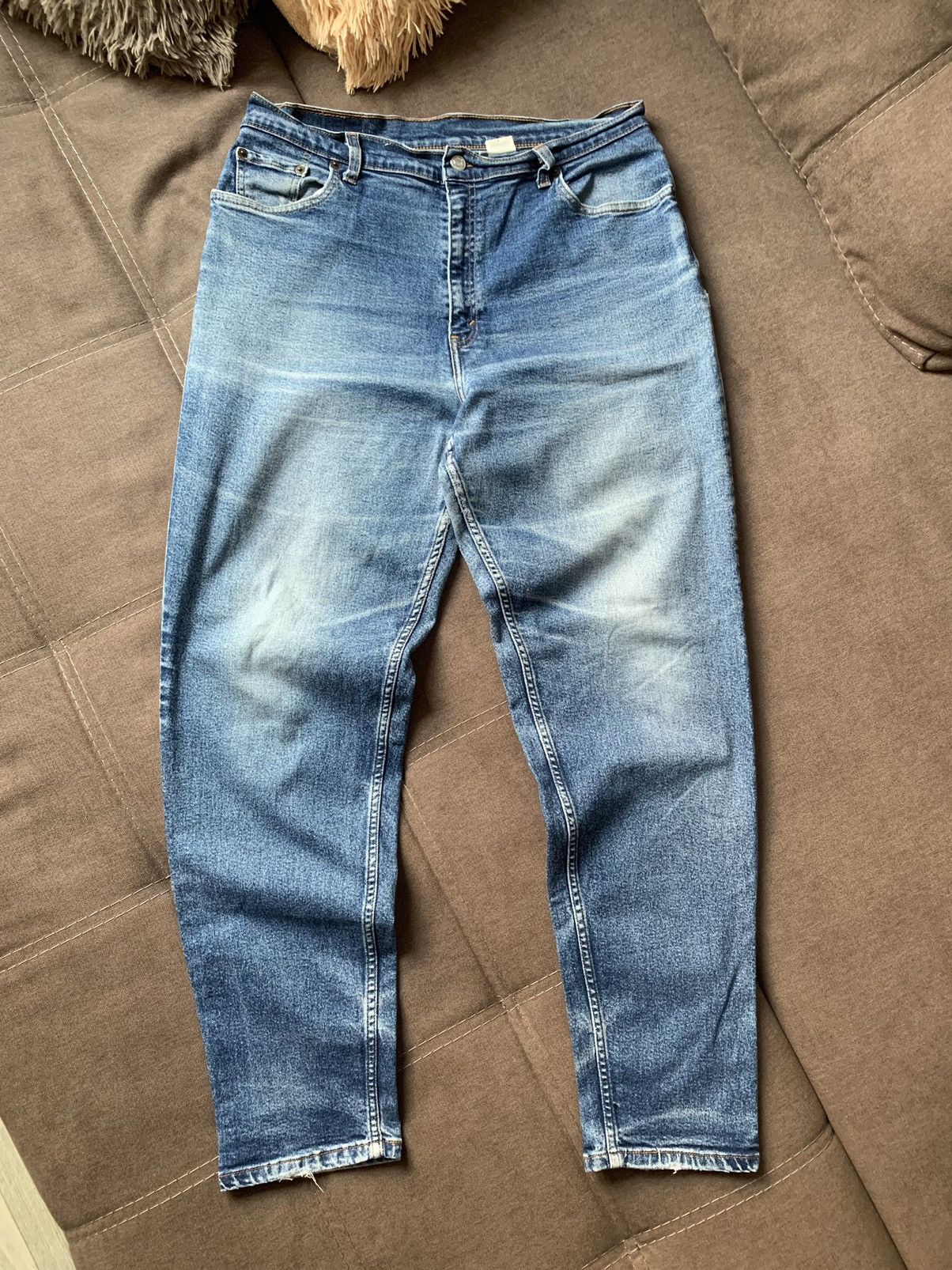 Levi's Vintage Levi’s 550 Distressed Relaxed Fit Denim Pants SZ L Size US 34 / EU 50 - 2 Thumbnail