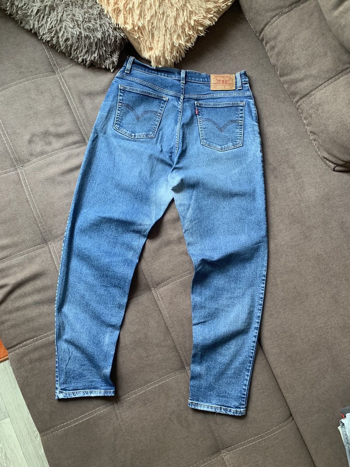 Levi's Vintage Levi’s 550 Distressed Relaxed Fit Denim Pants SZ L Size US 34 / EU 50 - 3 Thumbnail