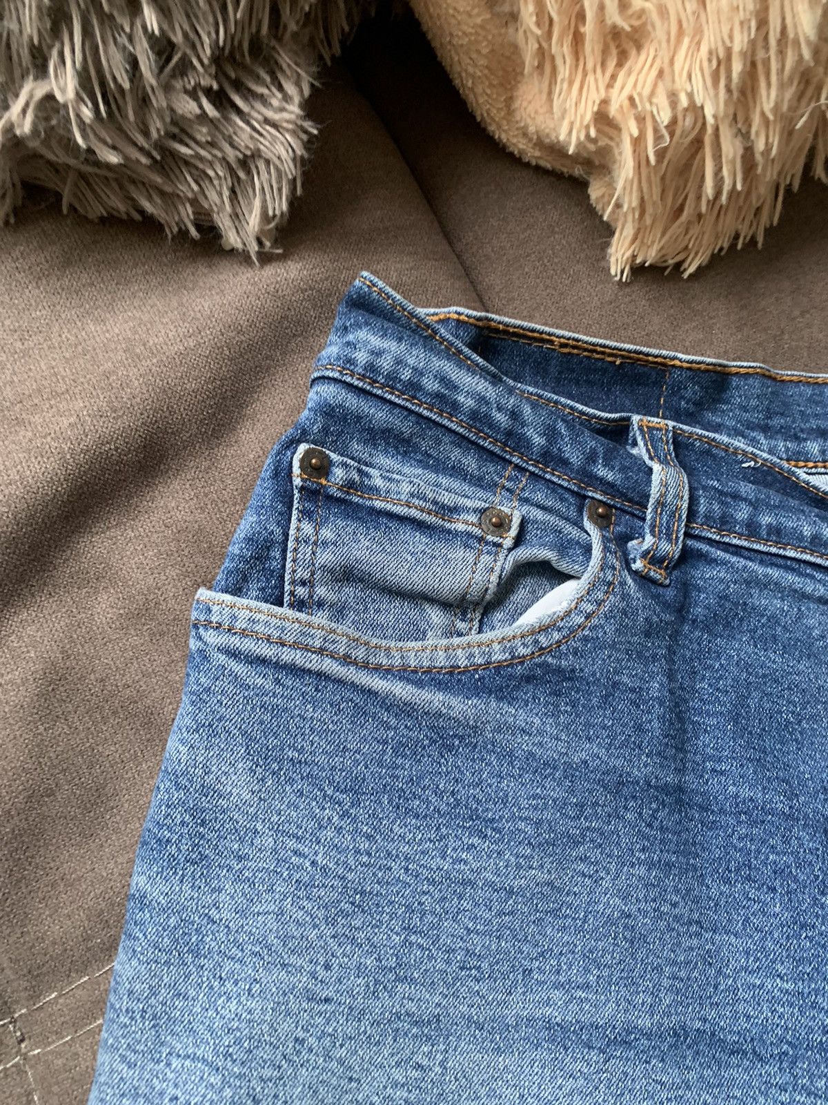 Levi's Vintage Levi’s 550 Distressed Relaxed Fit Denim Pants SZ L Size US 34 / EU 50 - 10 Thumbnail