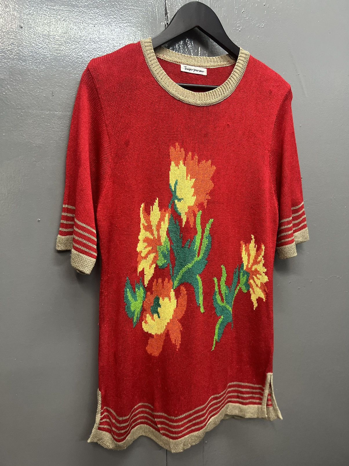 Japanese Brand TEMPO PURIMO KNITWEAR Size US M / EU 48-50 / 2 - 2 Thumbnail