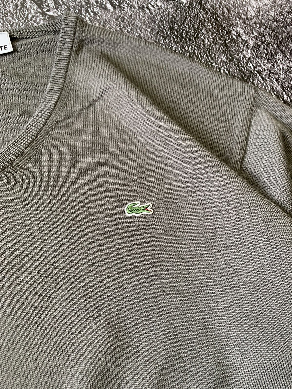 Lacoste Vintage 90s Lacoste Wool Sweater Size US XL / EU 56 / 4 - 2 Thumbnail