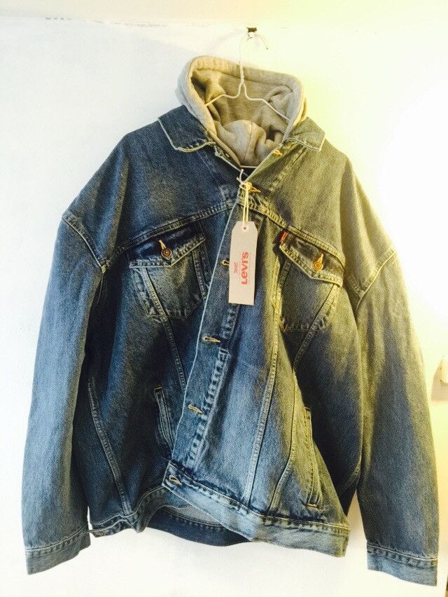 Vetements Vetements x Levis Oversized Hooded Denim Jacket Grailed