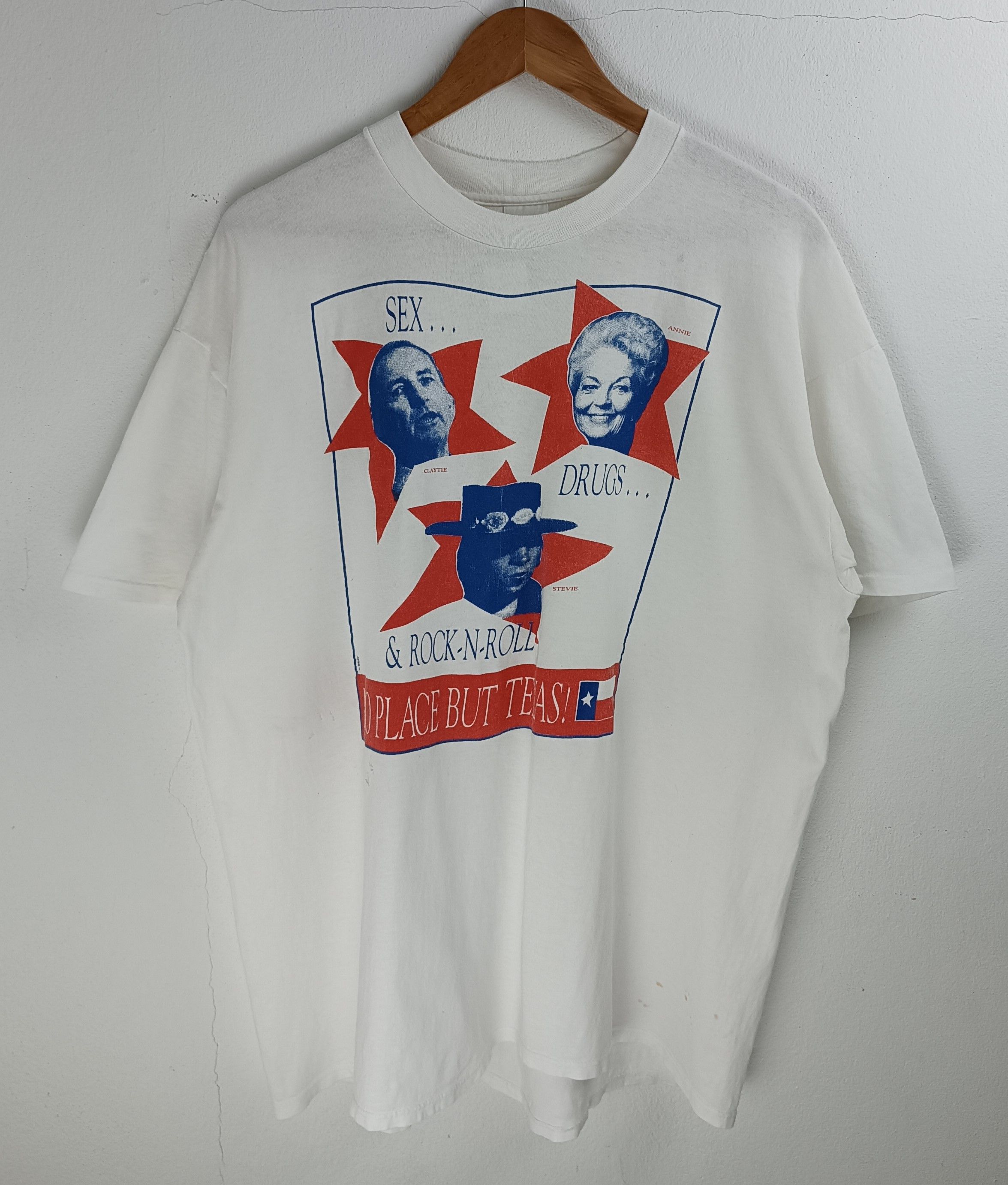 Vintage 🔥RARE🔥VINTAGE 90'S SEX DRUG & ROCK 'N ROLL "ONLY IN TEXAS" Size US XXL / EU 58 / 5 - 3 Thumbnail