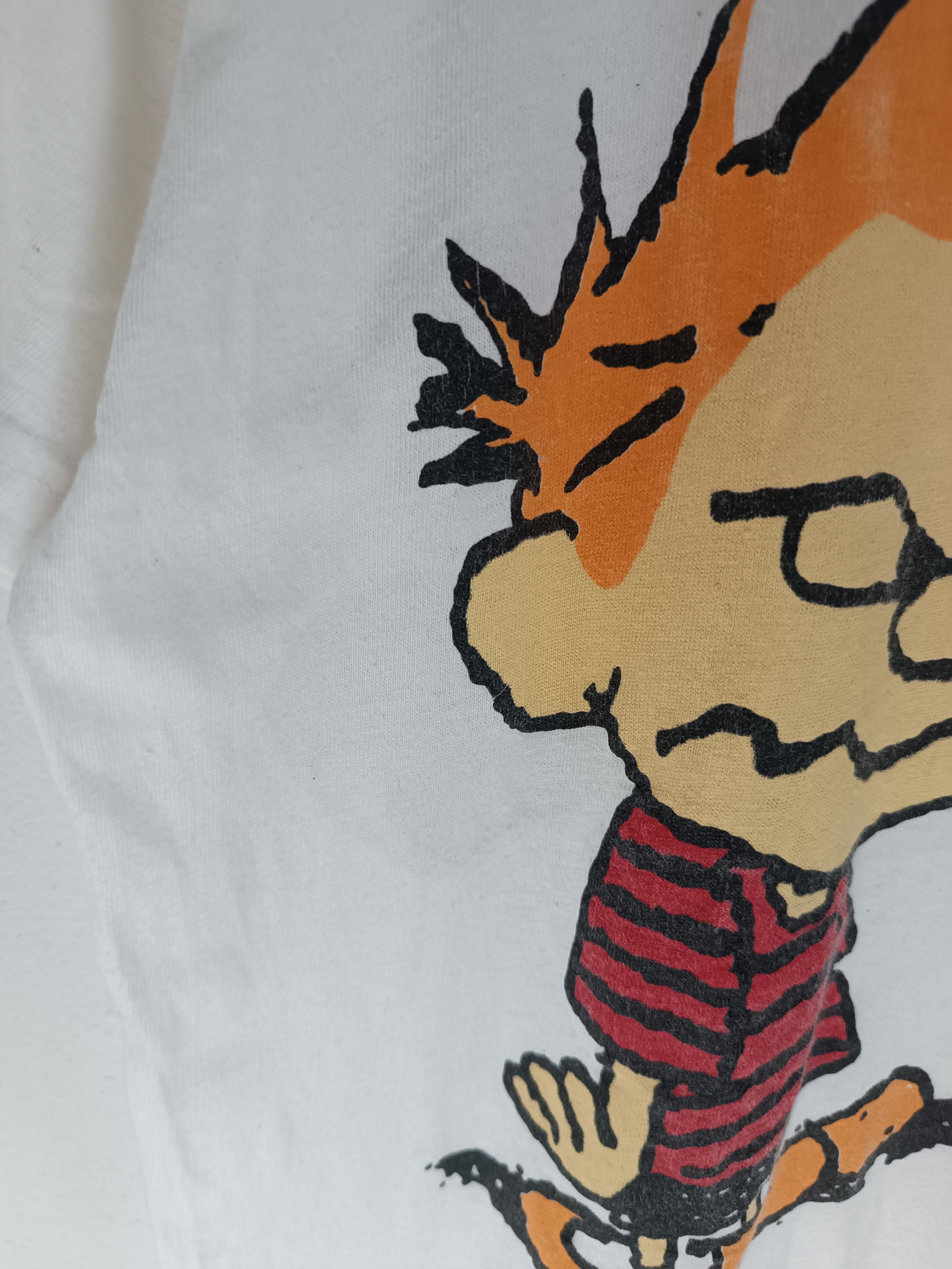 Cartoon Network VINTAGE CALVIN & HOBBES COMICS TEE (garfield peanuts pooh) Size US XL / EU 56 / 4 - 9 Thumbnail