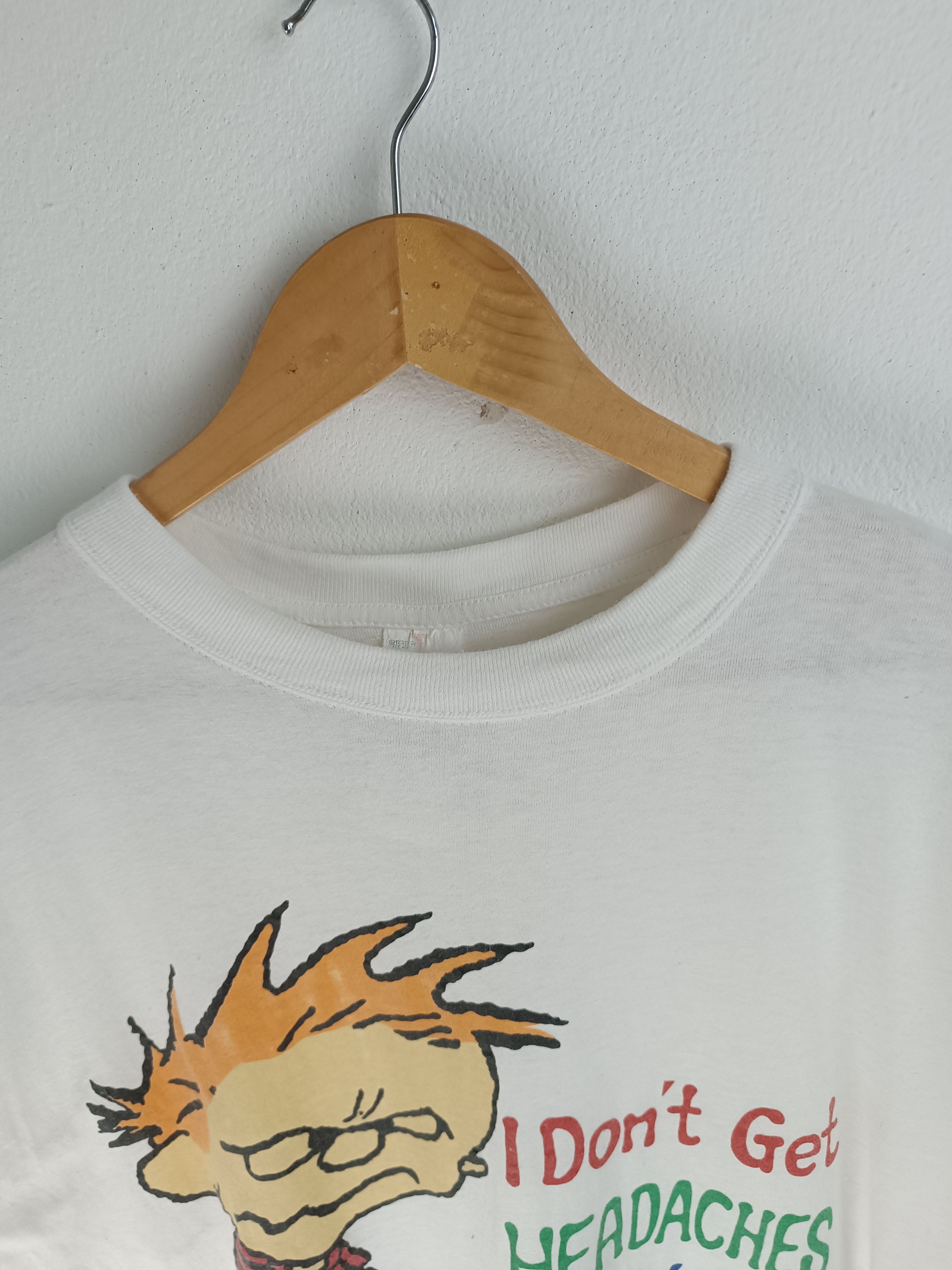 Cartoon Network VINTAGE CALVIN & HOBBES COMICS TEE (garfield peanuts pooh) Size US XL / EU 56 / 4 - 10 Thumbnail