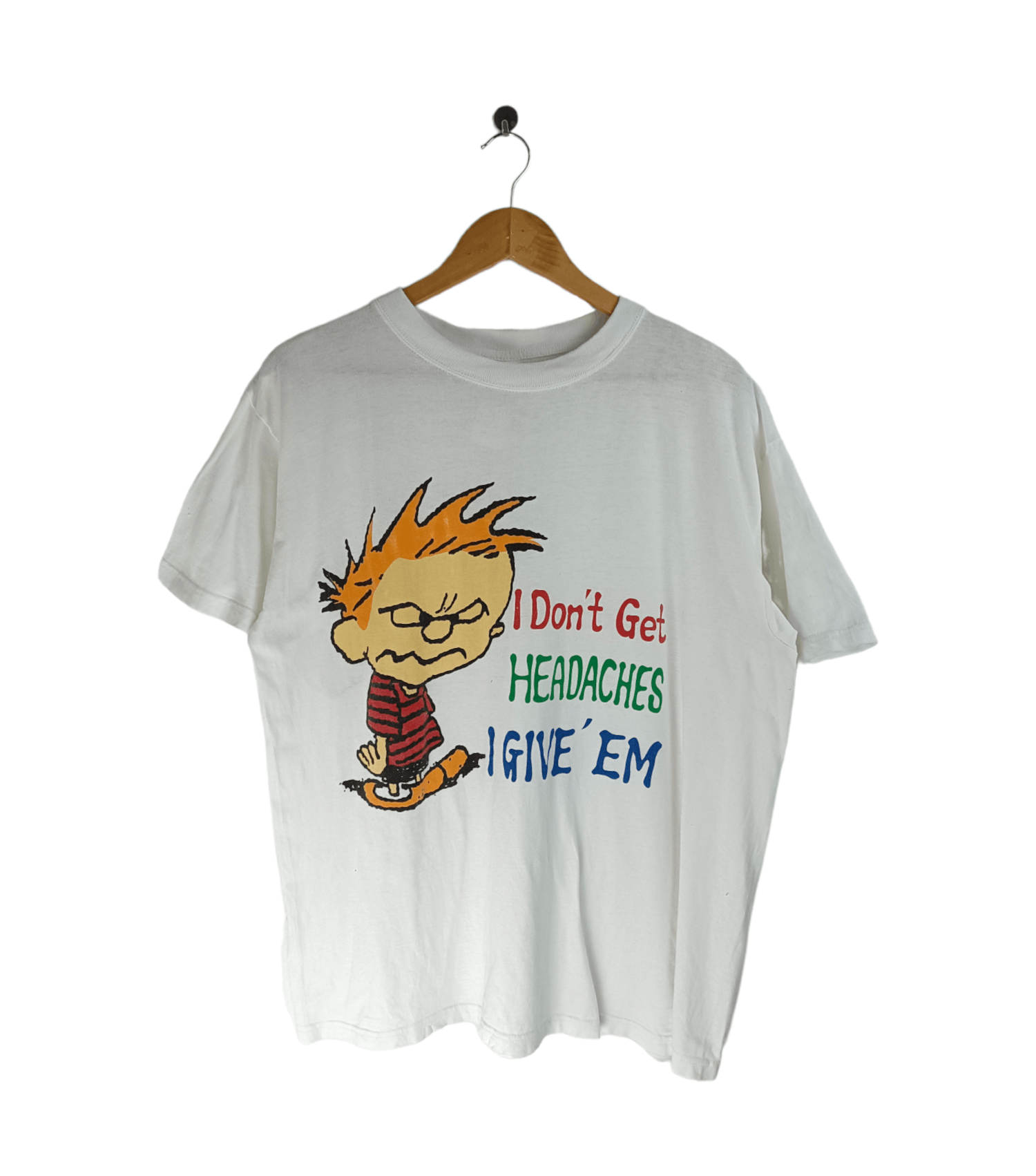 Cartoon Network VINTAGE CALVIN & HOBBES COMICS TEE (garfield peanuts pooh) Size US XL / EU 56 / 4 - 1 Thumbnail