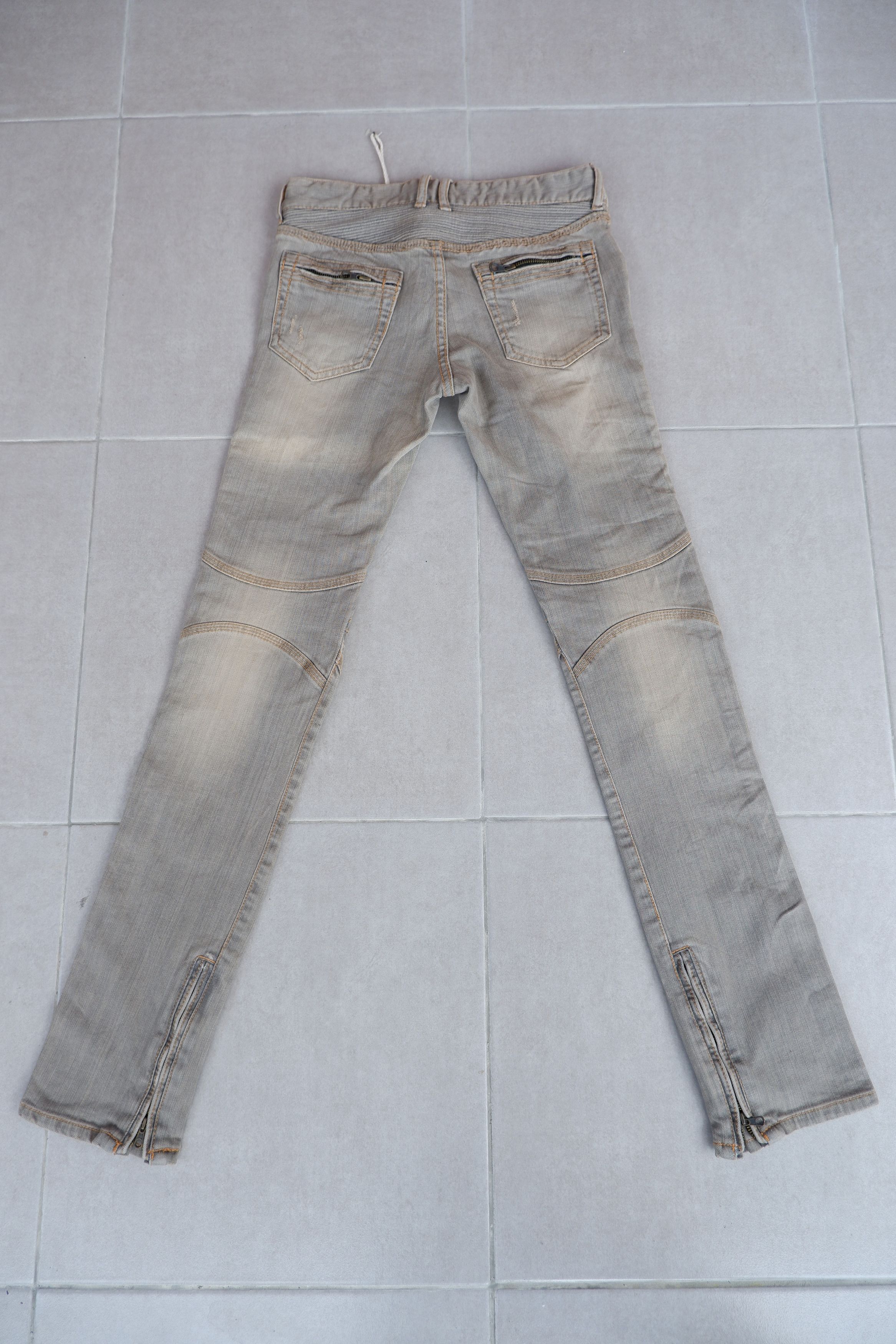 GOA Vintage G.O.A Low Rise Biker Jeans Size US 28 / EU 44 - 3 Thumbnail