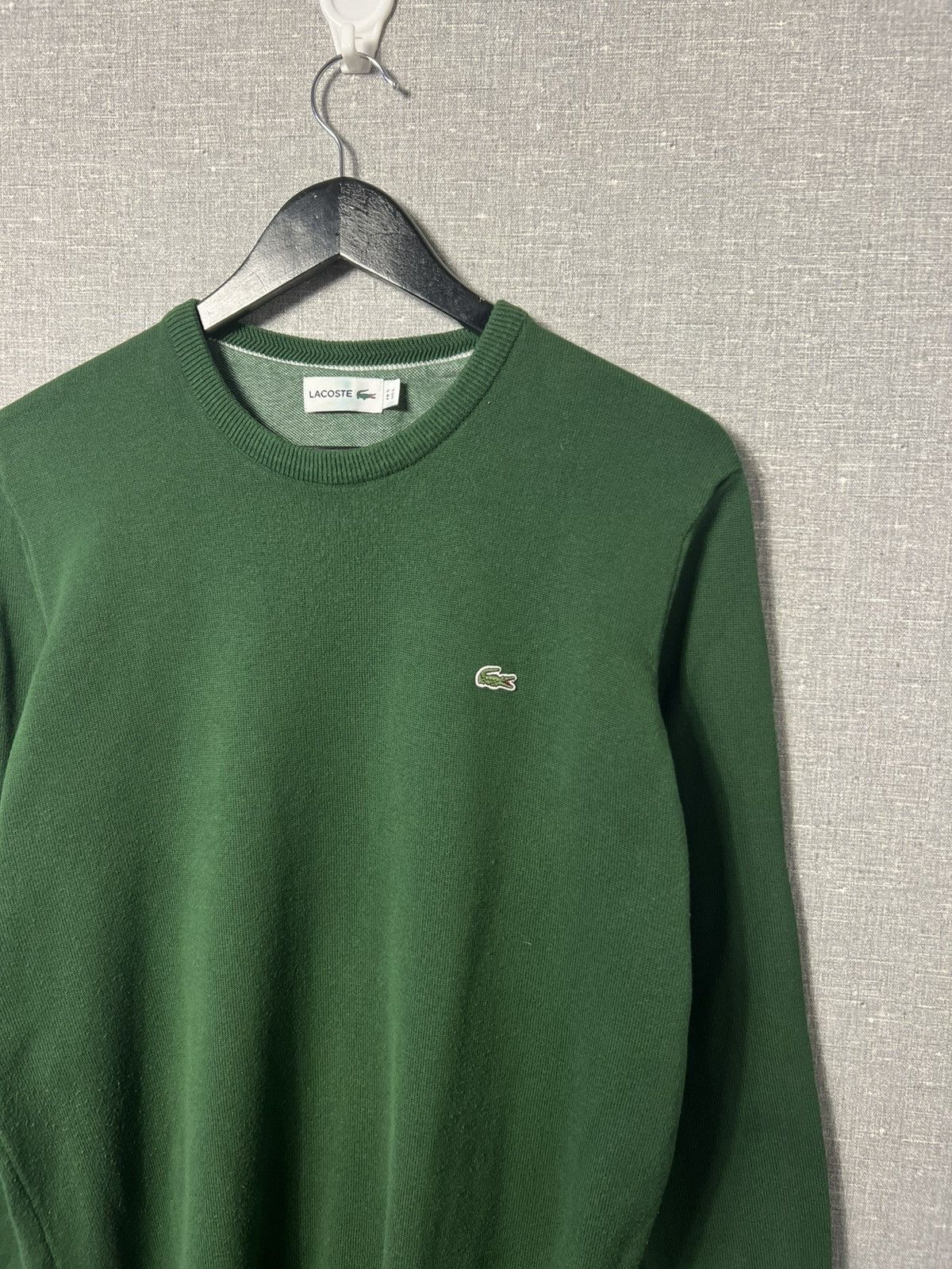 Lacoste Lacoste Light Green Crewneck Sweater With Crocodile Logo Size US L / EU 52-54 / 3 - 2 Thumbnail