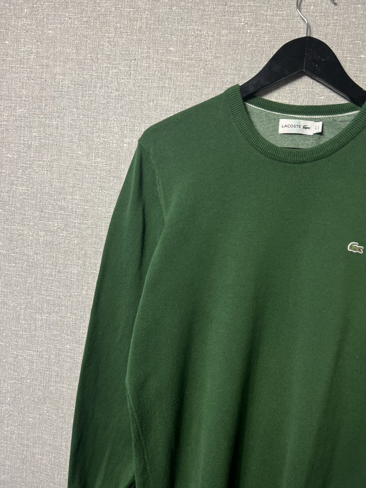 Lacoste Lacoste Light Green Crewneck Sweater With Crocodile Logo Size US L / EU 52-54 / 3 - 3 Thumbnail