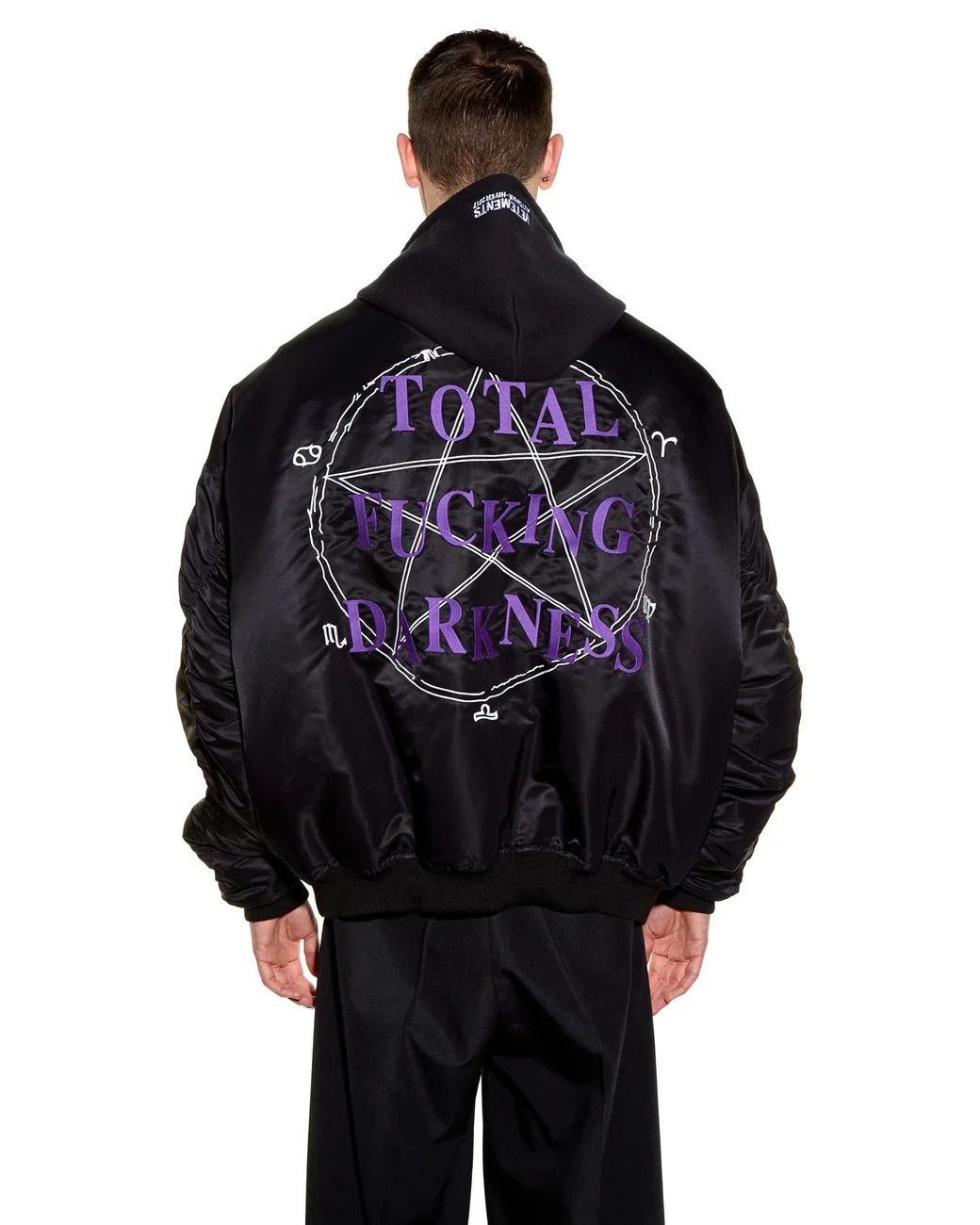 Vetements Vetements Total Fucking Darkness Bomber Jacket Size US L / EU 52-54 / 3 - 12 Thumbnail