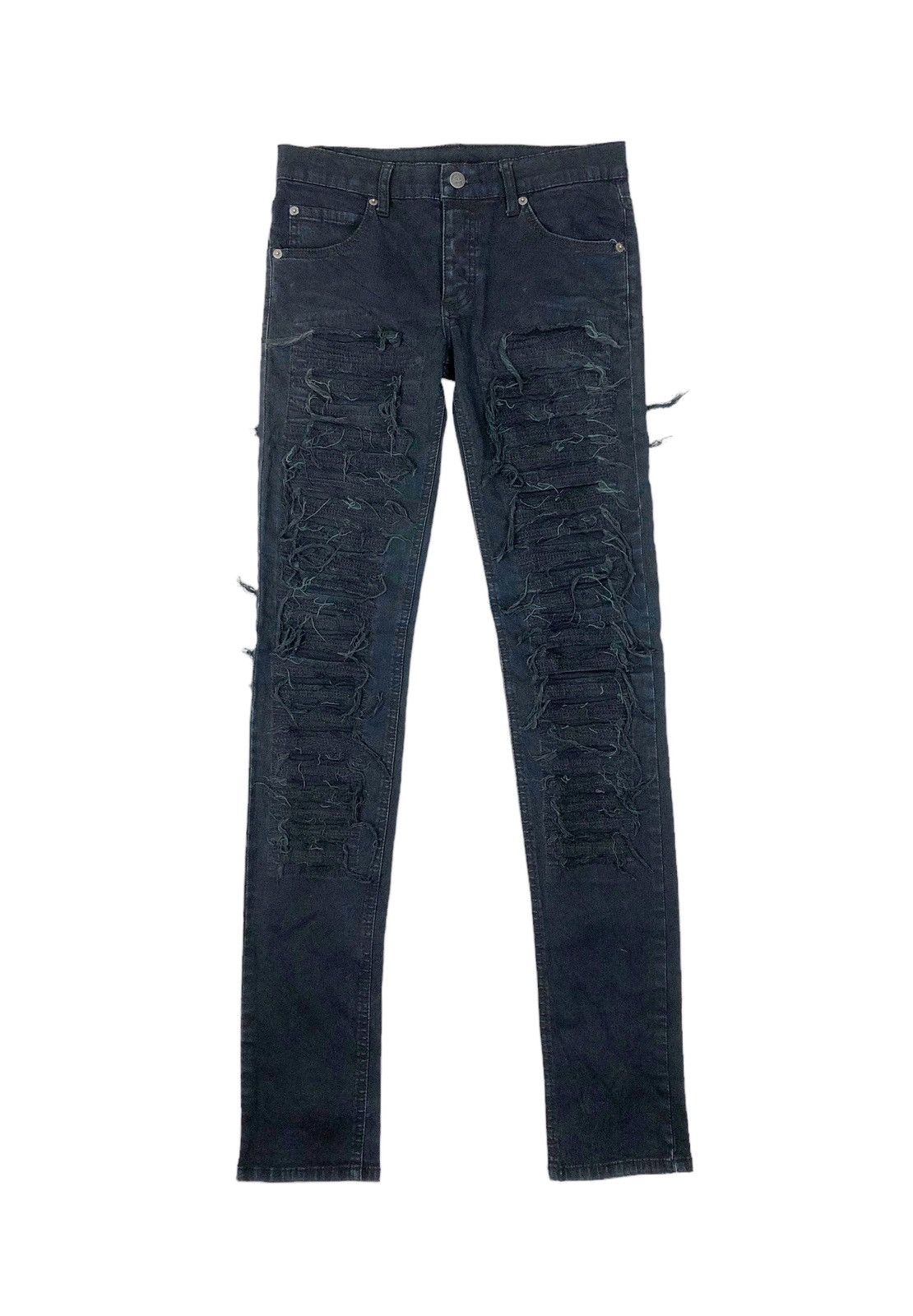 Cheap Monday Skinny Fit Distress Patchwork Pants