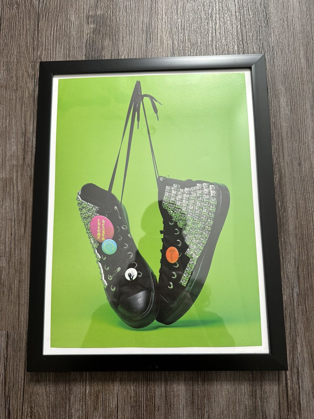 Chrome Hearts 🖤Chrome Hearts🖤 Studded Converse 9x12 Framed Poster Size ONE SIZE - 1 Thumbnail