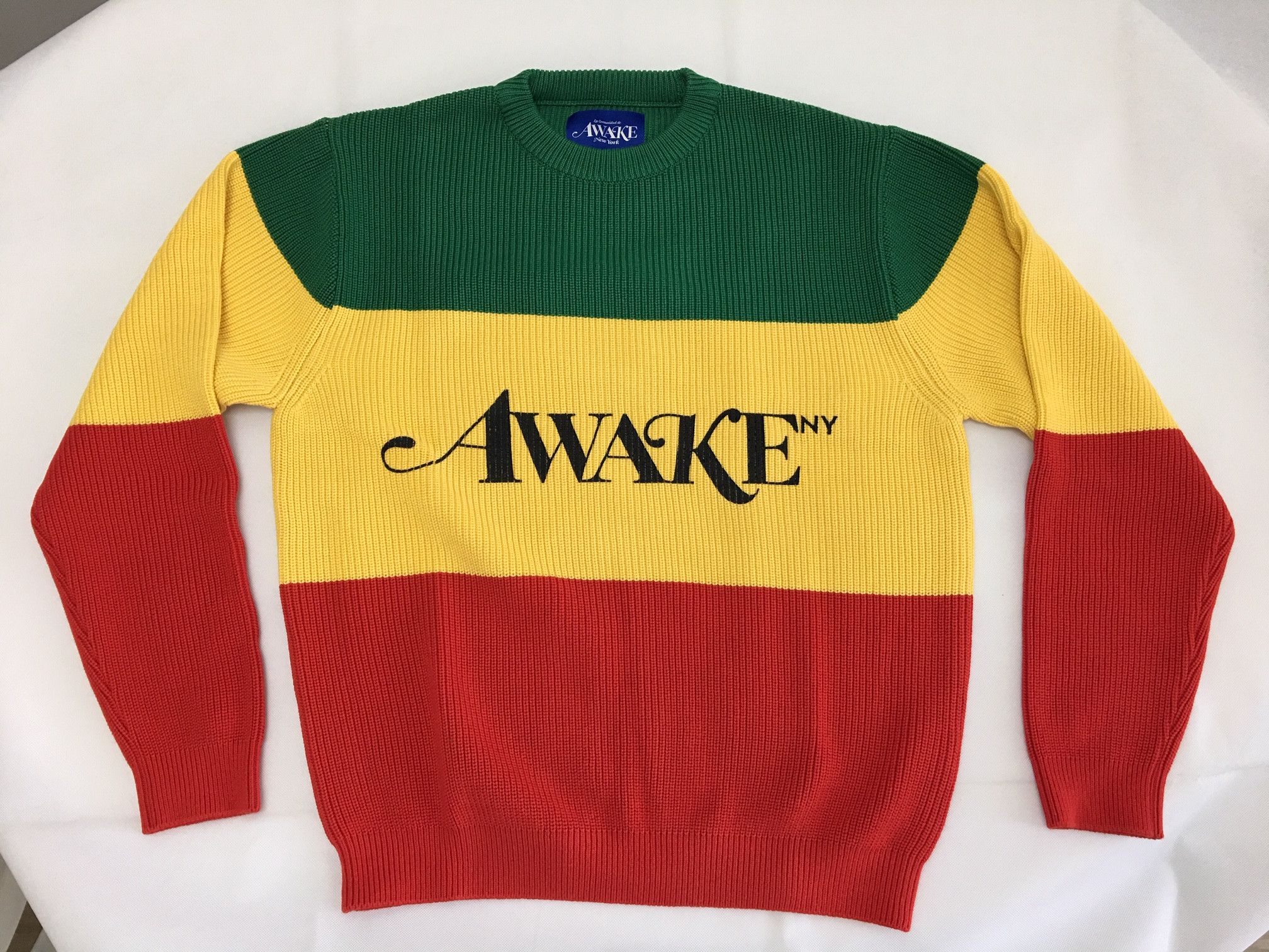 Awake NY Awake NY Multicolor Blessings Rasta Knit Sweater Large Size US L / EU 52-54 / 3 - 2 Thumbnail
