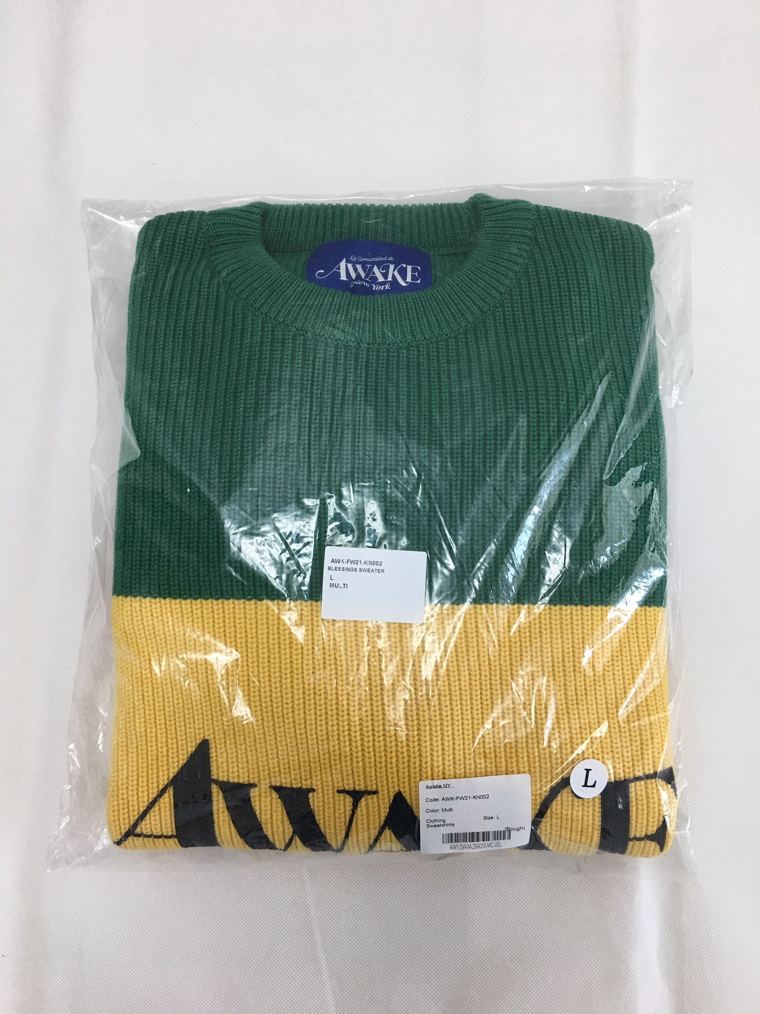 Awake NY Awake NY Multicolor Blessings Rasta Knit Sweater Large Size US L / EU 52-54 / 3 - 10 Thumbnail