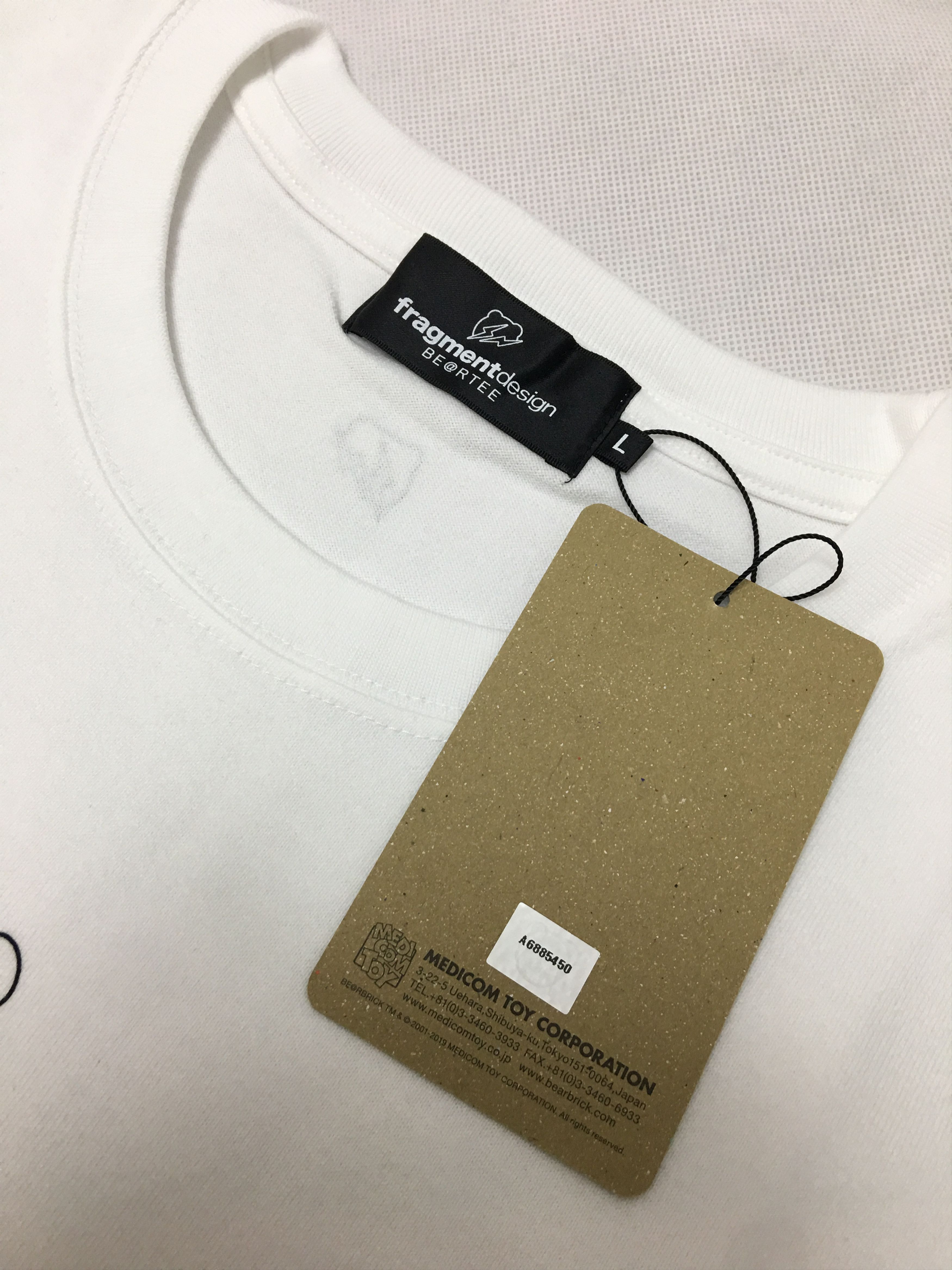 Fragment Design Fragment Design Bearbrick BE@RTEE Tee White Large Size US L / EU 52-54 / 3 - 4 Thumbnail