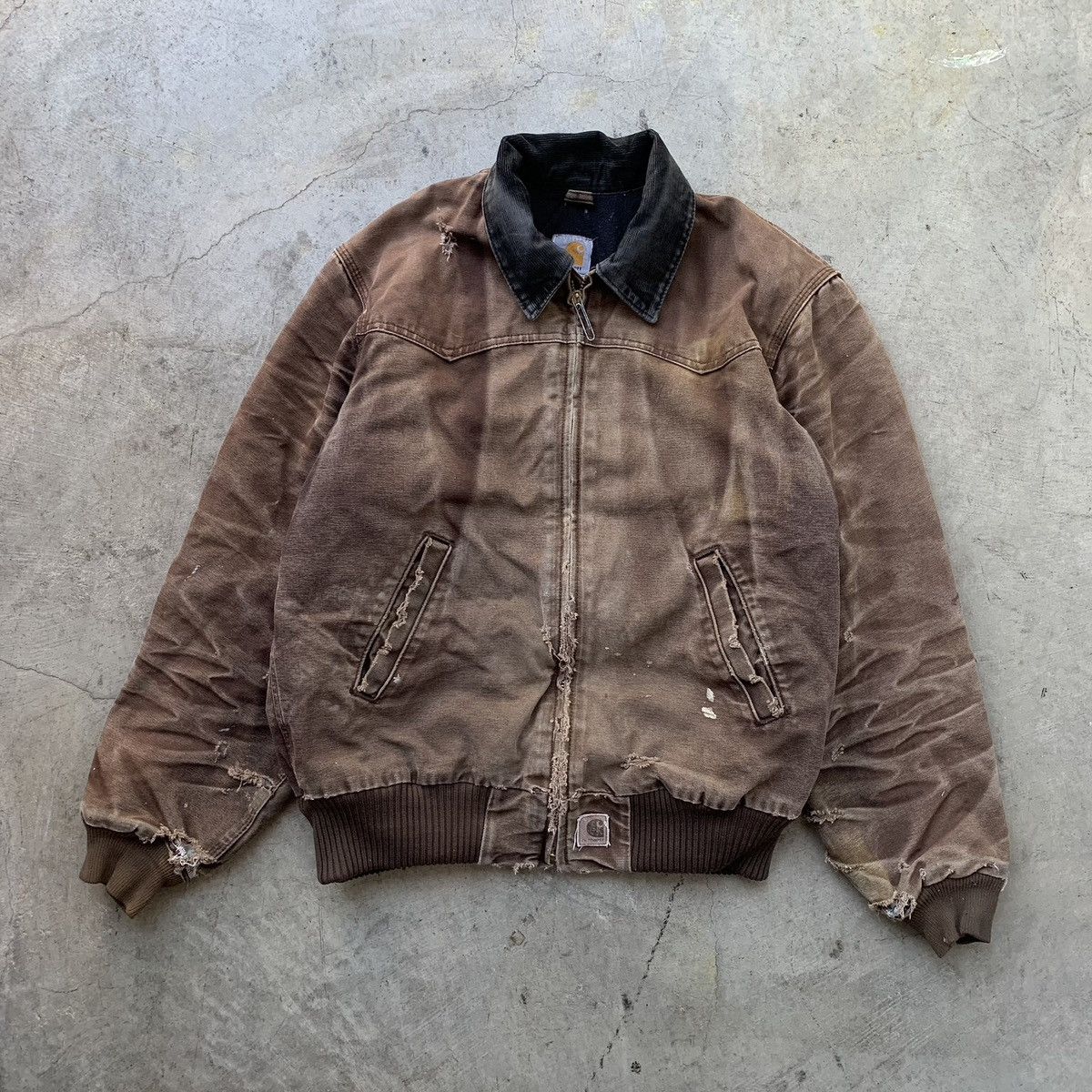 Vintage Vintage Carhartt Santa Fe jacket distressed | Grailed