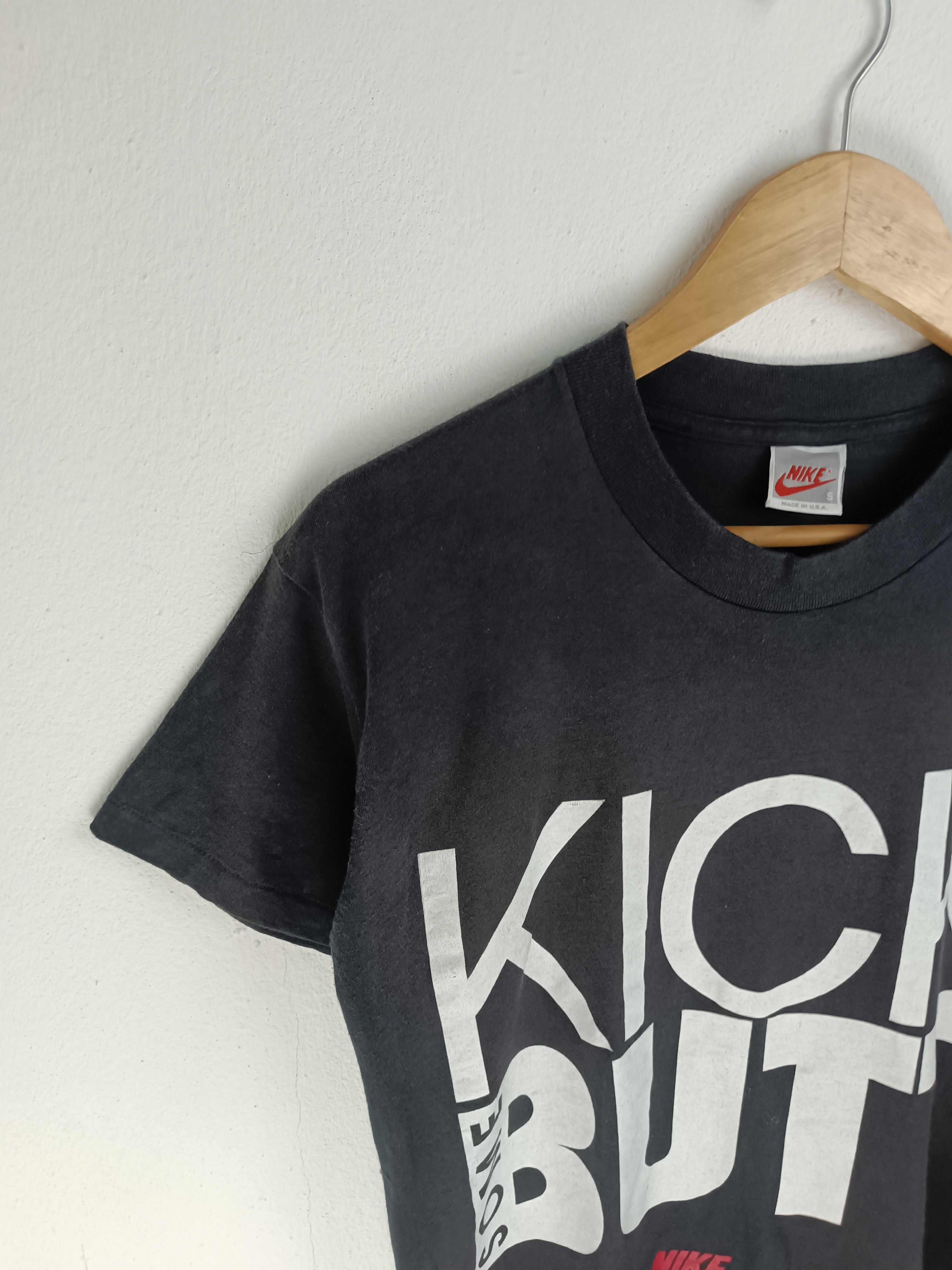 Nike VINTAGE 90'S NIKE "KICK SOME BUTT" FUNNY QUOTE ADULT TEE Size US S / EU 44-46 / 1 - 5 Thumbnail
