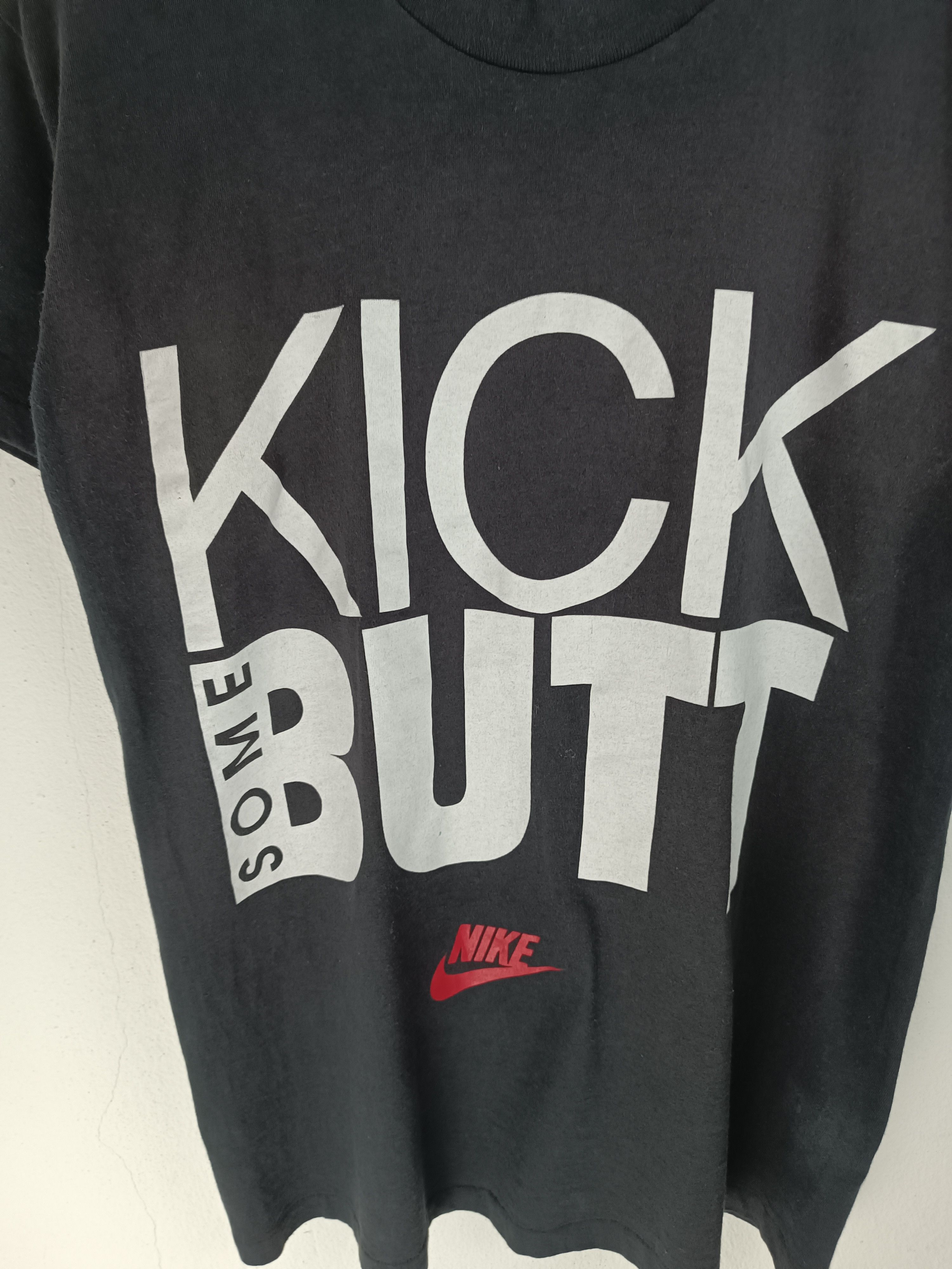 Nike VINTAGE 90'S NIKE "KICK SOME BUTT" FUNNY QUOTE ADULT TEE Size US S / EU 44-46 / 1 - 9 Thumbnail