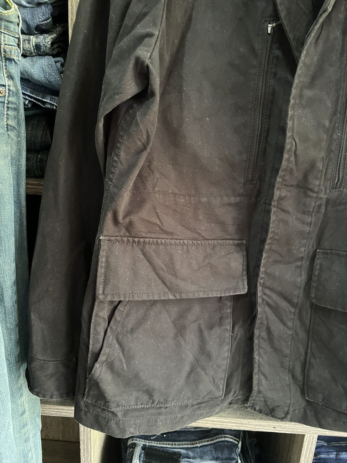 Japanese Brand 🔥Uniqlo Black Chore Jacket Size US L / EU 52-54 / 3 - 6 Thumbnail