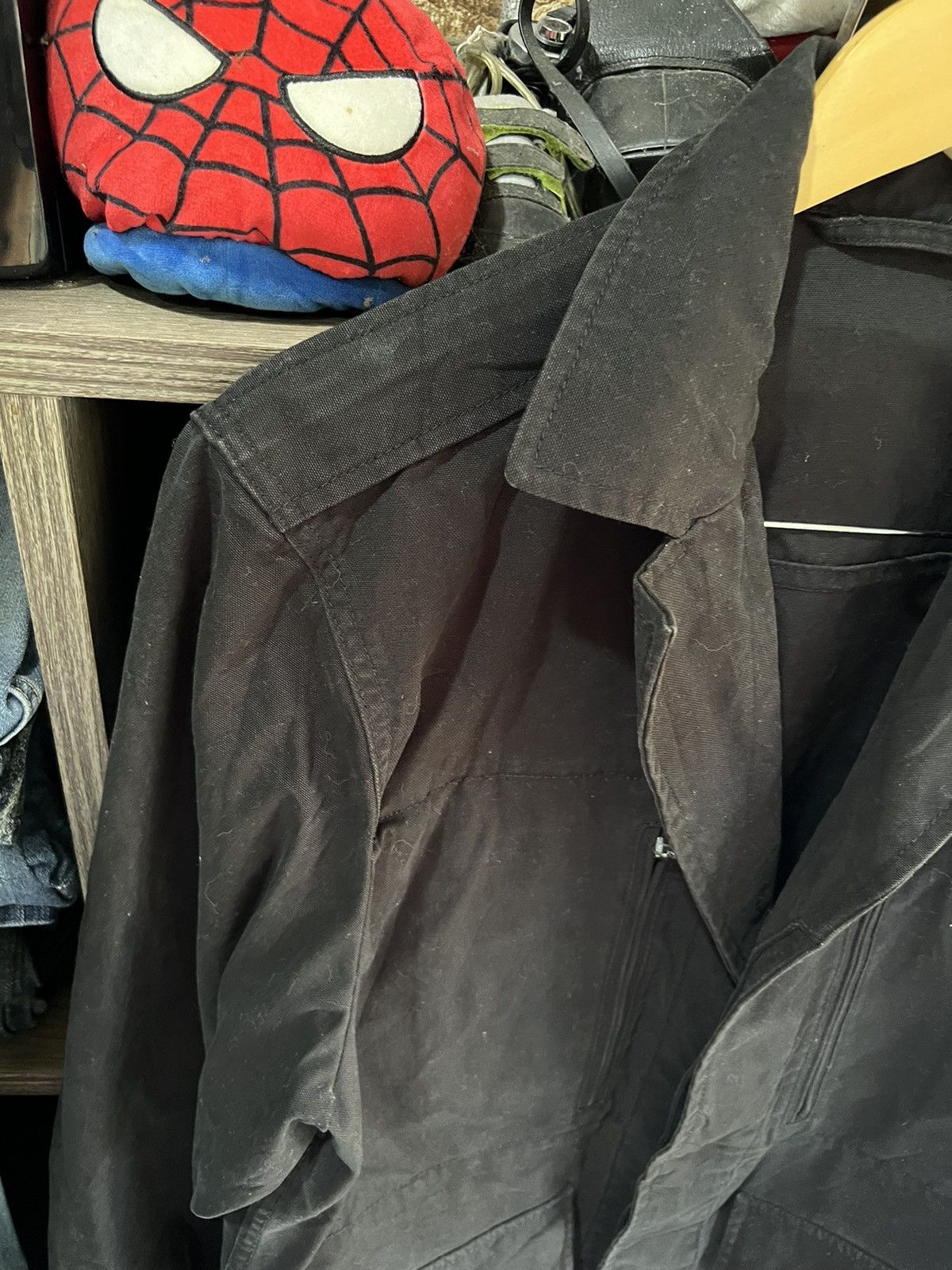 Japanese Brand 🔥Uniqlo Black Chore Jacket Size US L / EU 52-54 / 3 - 4 Thumbnail