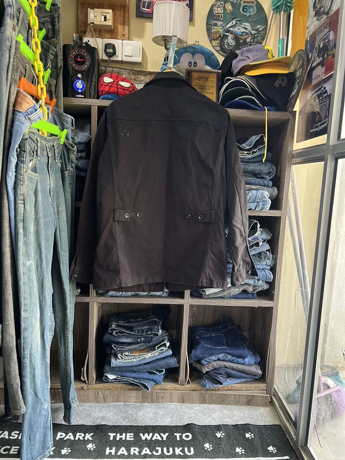 Japanese Brand 🔥Uniqlo Black Chore Jacket Size US L / EU 52-54 / 3 - 2 Thumbnail