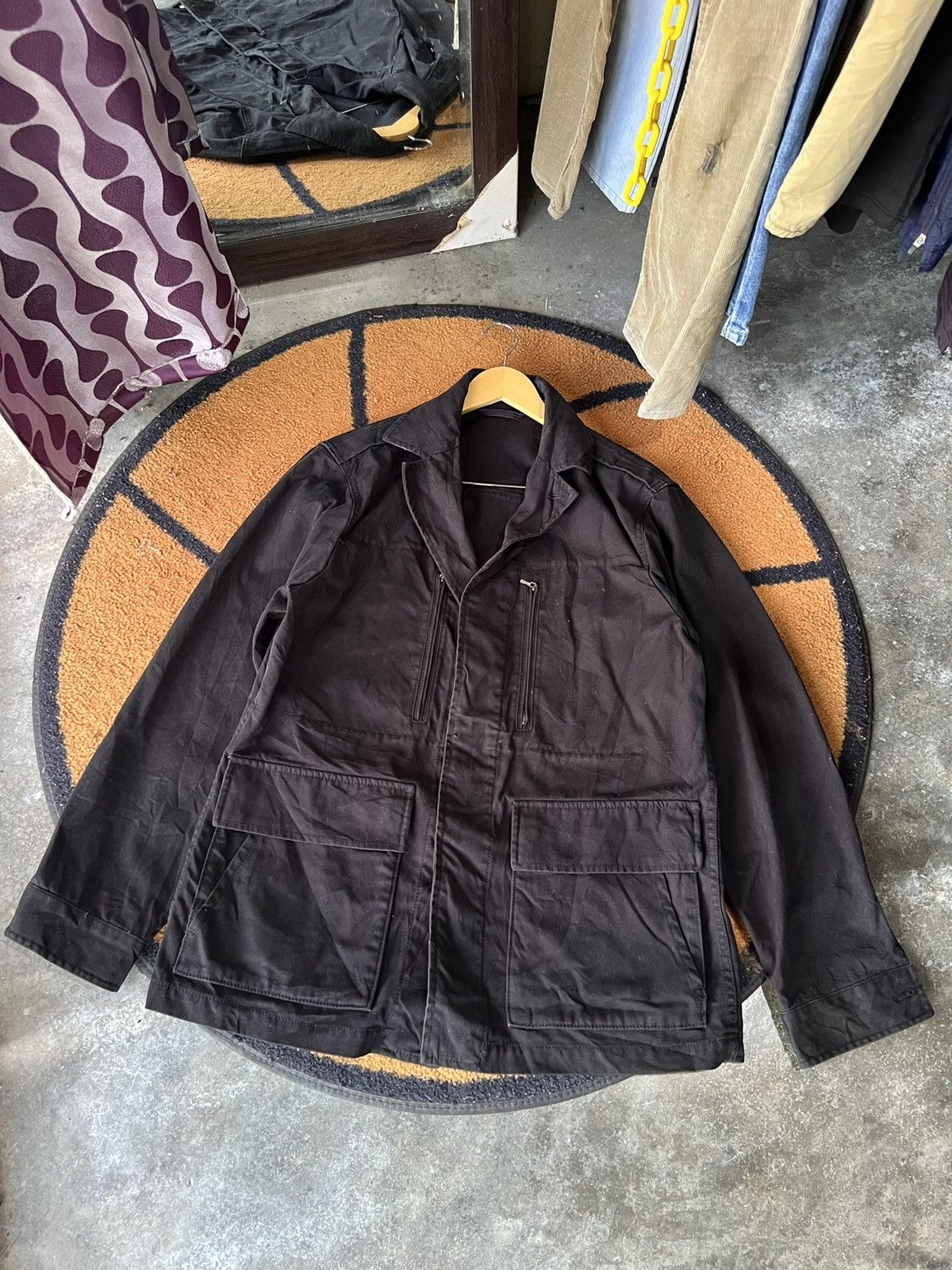 Japanese Brand 🔥Uniqlo Black Chore Jacket Size US L / EU 52-54 / 3 - 1 Thumbnail