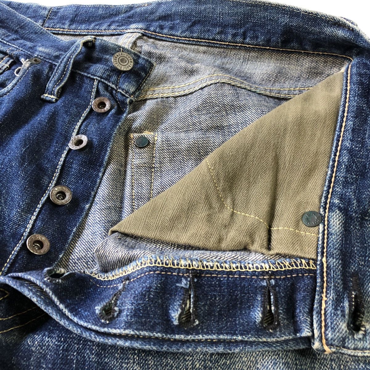 Buzz Rickson's Rare! Vintage Buzz Rickson Japan Selvedge Fading Denim Size US 30 / EU 46 - 15 Thumbnail