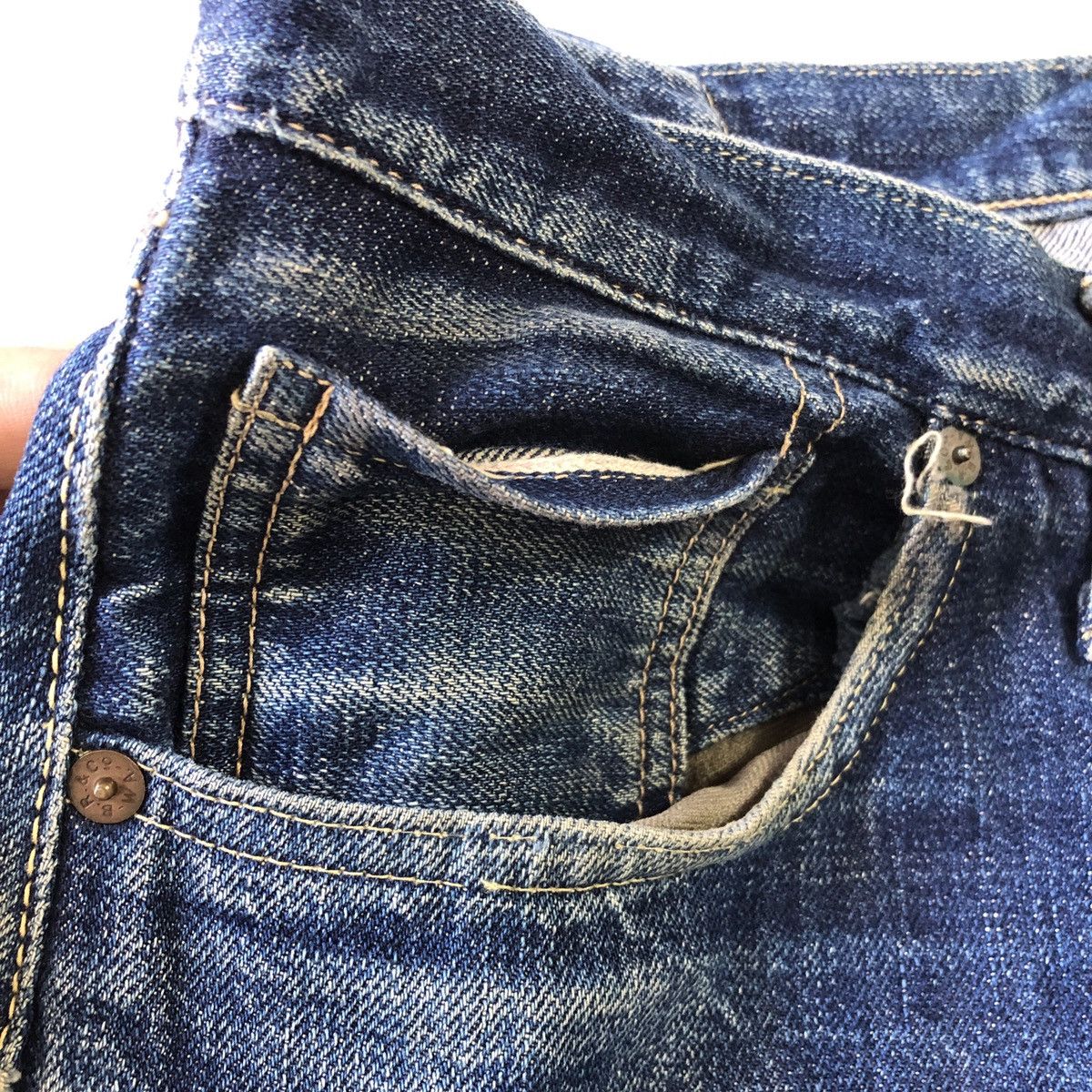 Buzz Rickson's Rare! Vintage Buzz Rickson Japan Selvedge Fading Denim Size US 30 / EU 46 - 13 Thumbnail