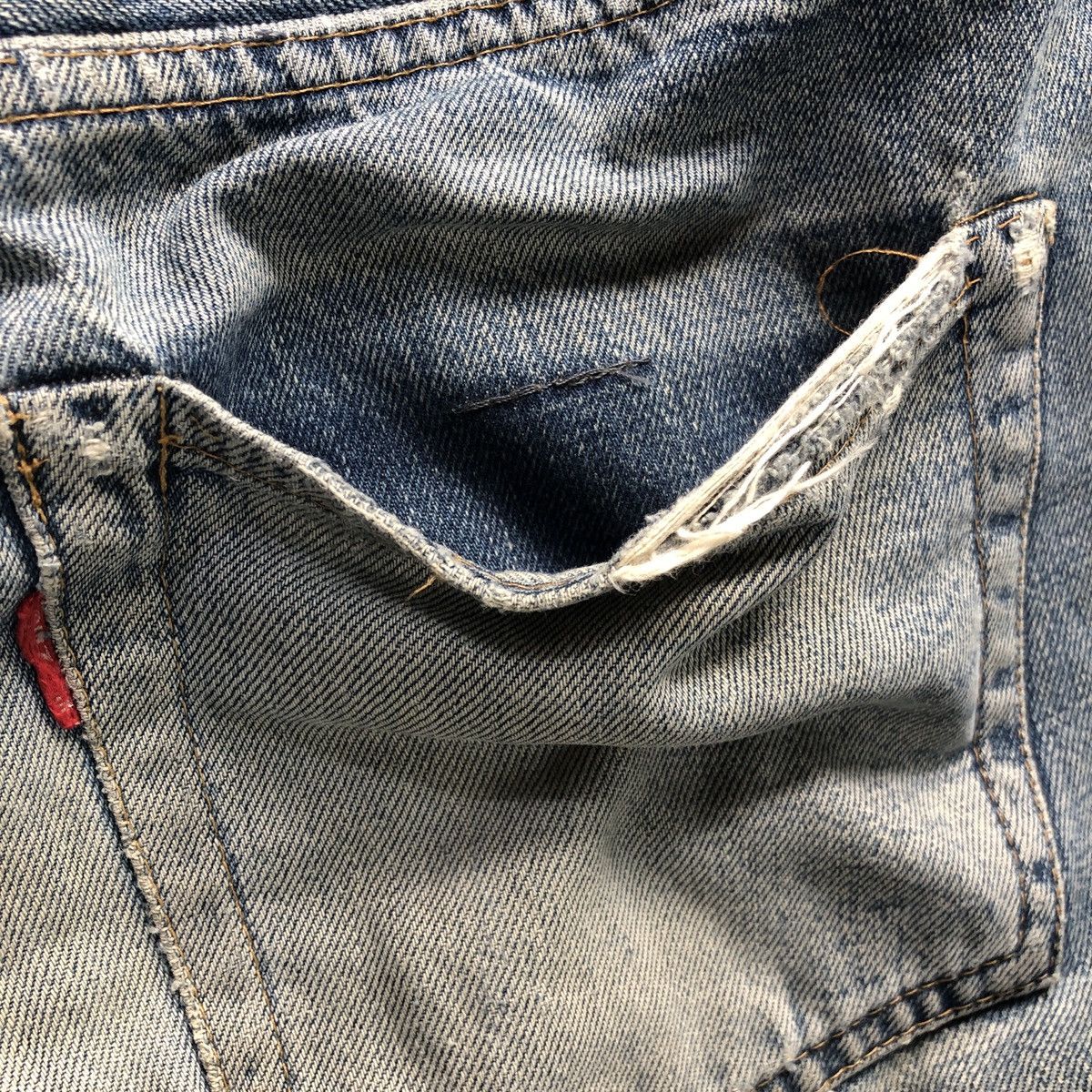 Denime × Japanese Brand Rare! Vintage Denime Japan Distressed Selvedge Jeans Size US 31 - 12 Thumbnail