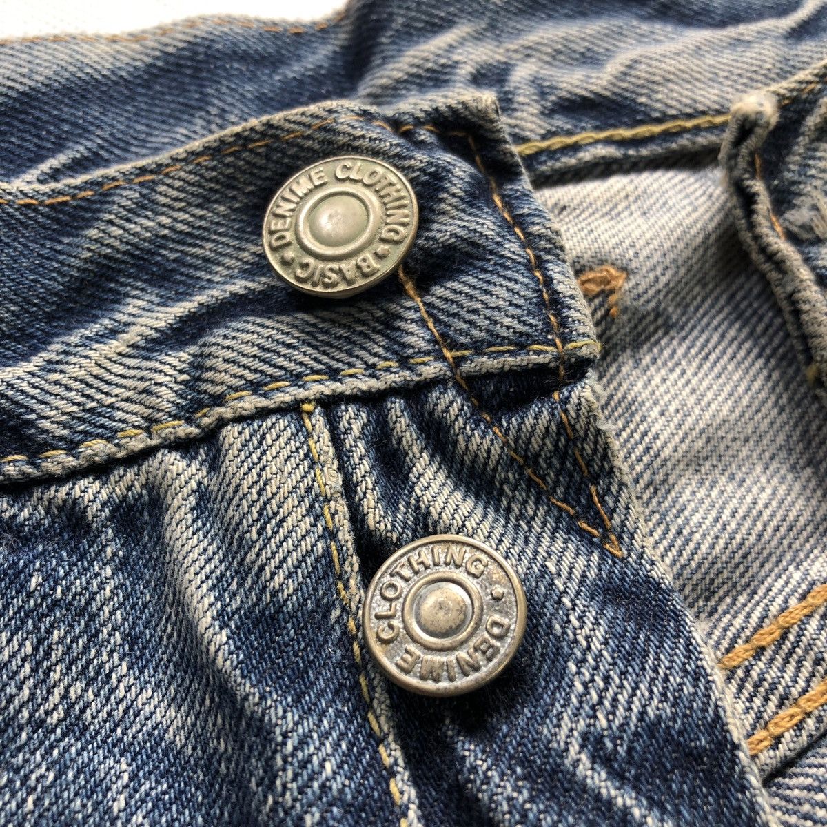 Denime × Japanese Brand Rare! Vintage Denime Japan Distressed Selvedge Jeans Size US 31 - 10 Thumbnail
