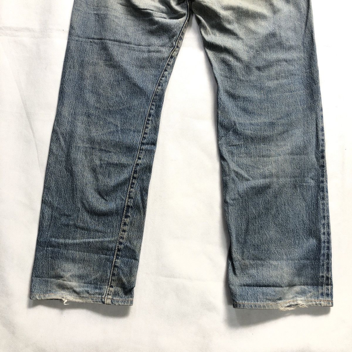 Denime × Japanese Brand Rare! Vintage Denime Japan Distressed Selvedge Jeans Size US 31 - 14 Thumbnail