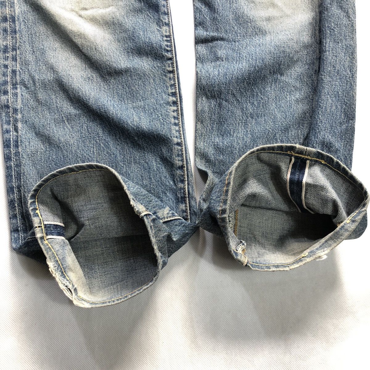 Denime × Japanese Brand Rare! Vintage Denime Japan Distressed Selvedge Jeans Size US 31 - 6 Thumbnail