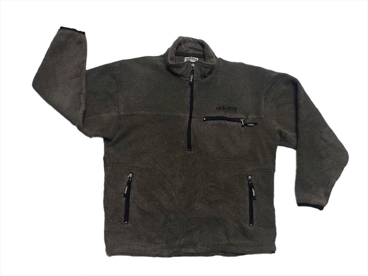 Vintage Vintage Adidas fleece jacket Size US L / EU 52-54 / 3 - 1 Thumbnail
