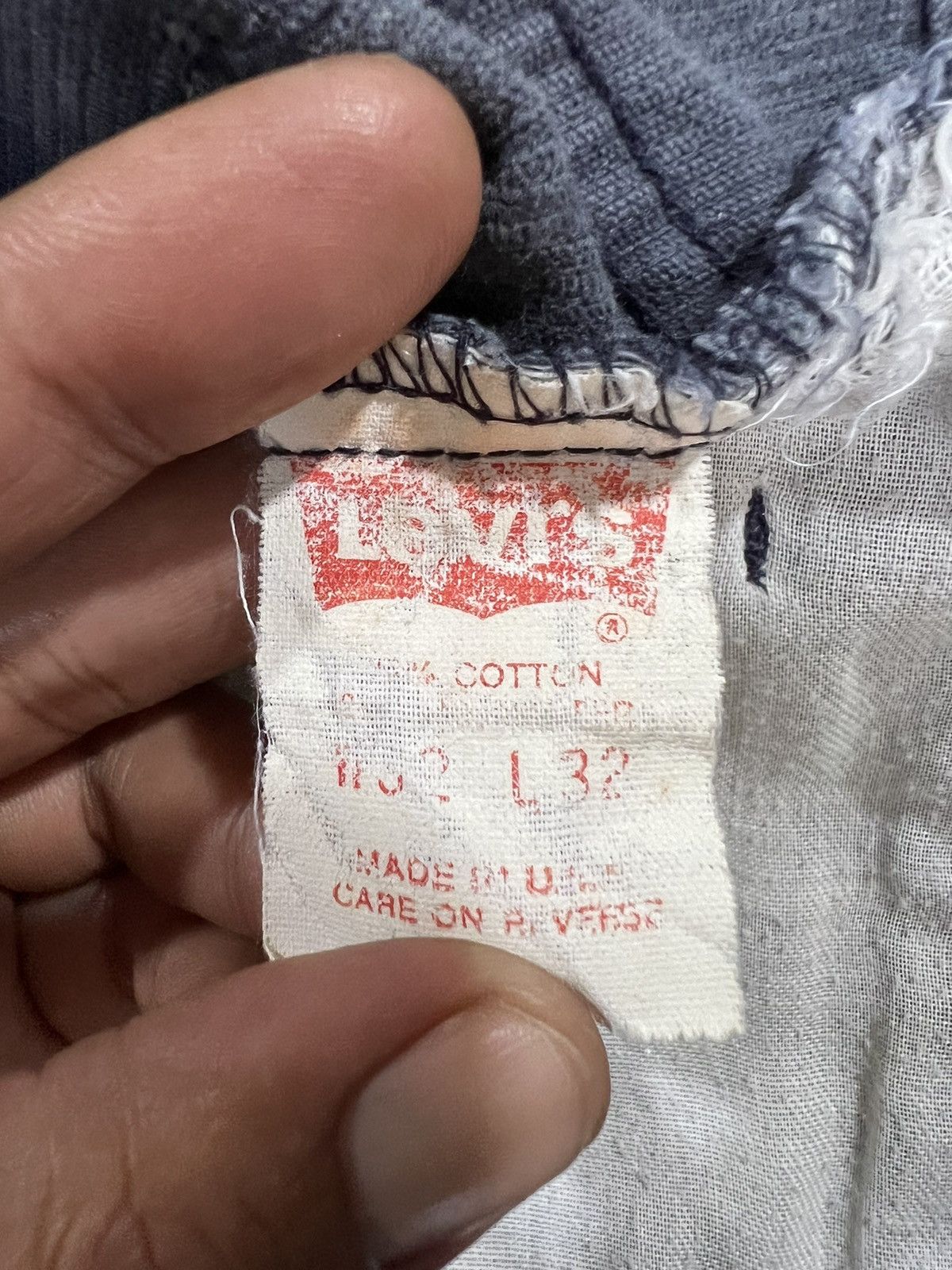 Levi's 🔥Vintage Levis Corduroy Distressed Denim Size US 32 / EU 48 - 13 Thumbnail
