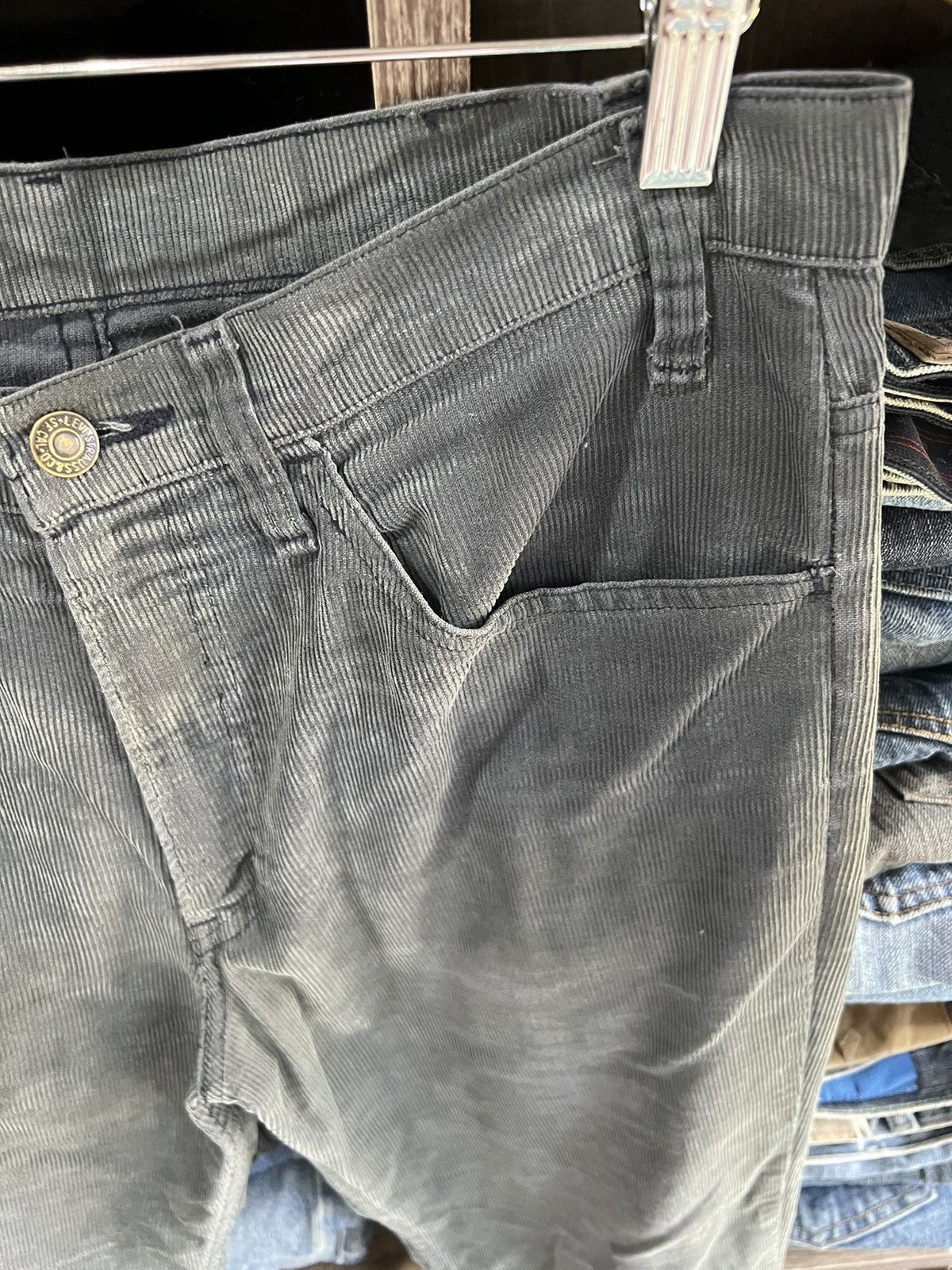 Levi's 🔥Vintage Levis Corduroy Distressed Denim Size US 32 / EU 48 - 6 Thumbnail